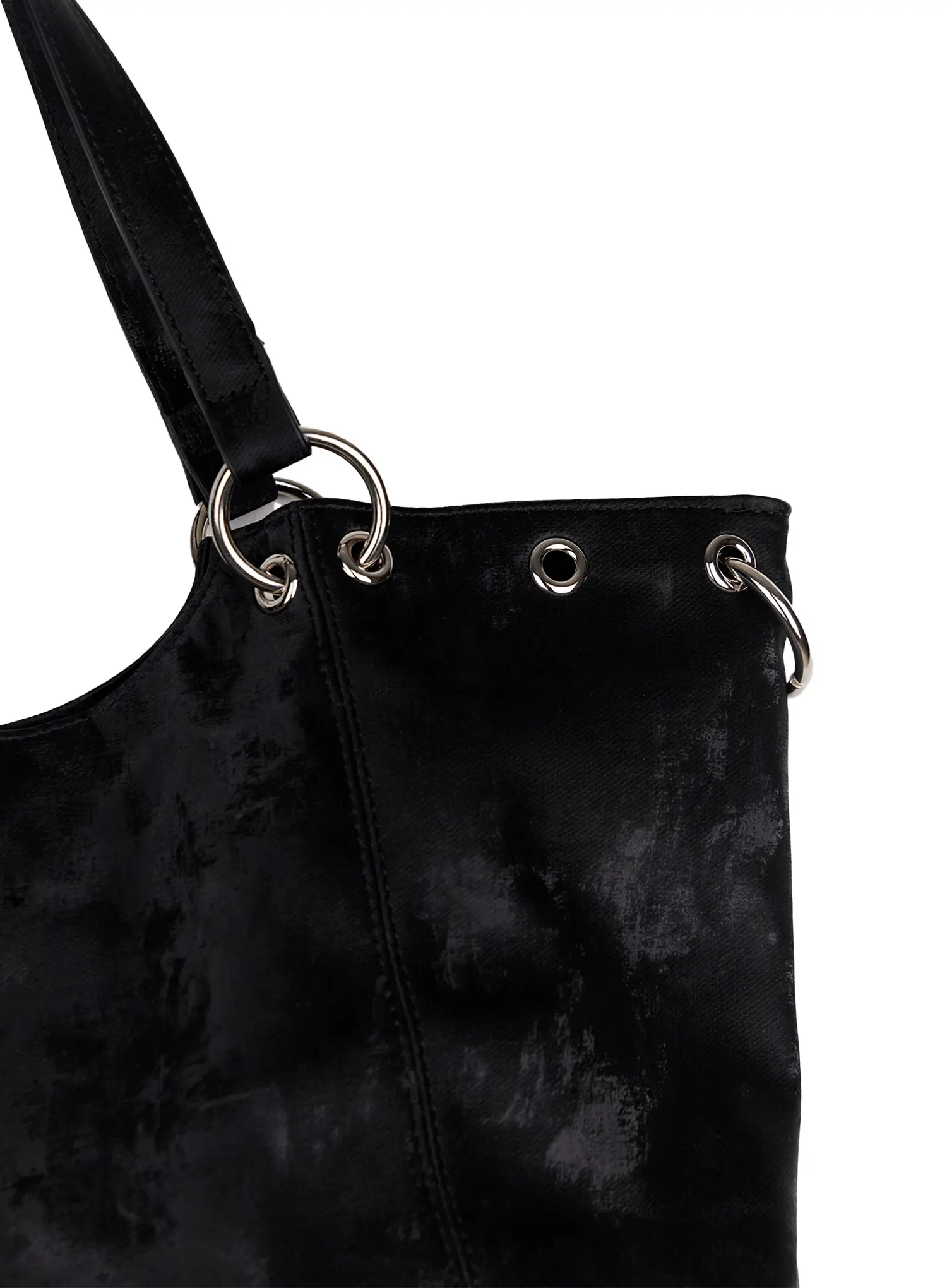 Faux Leather Eyelet Tote Bag CN511 - Image 8