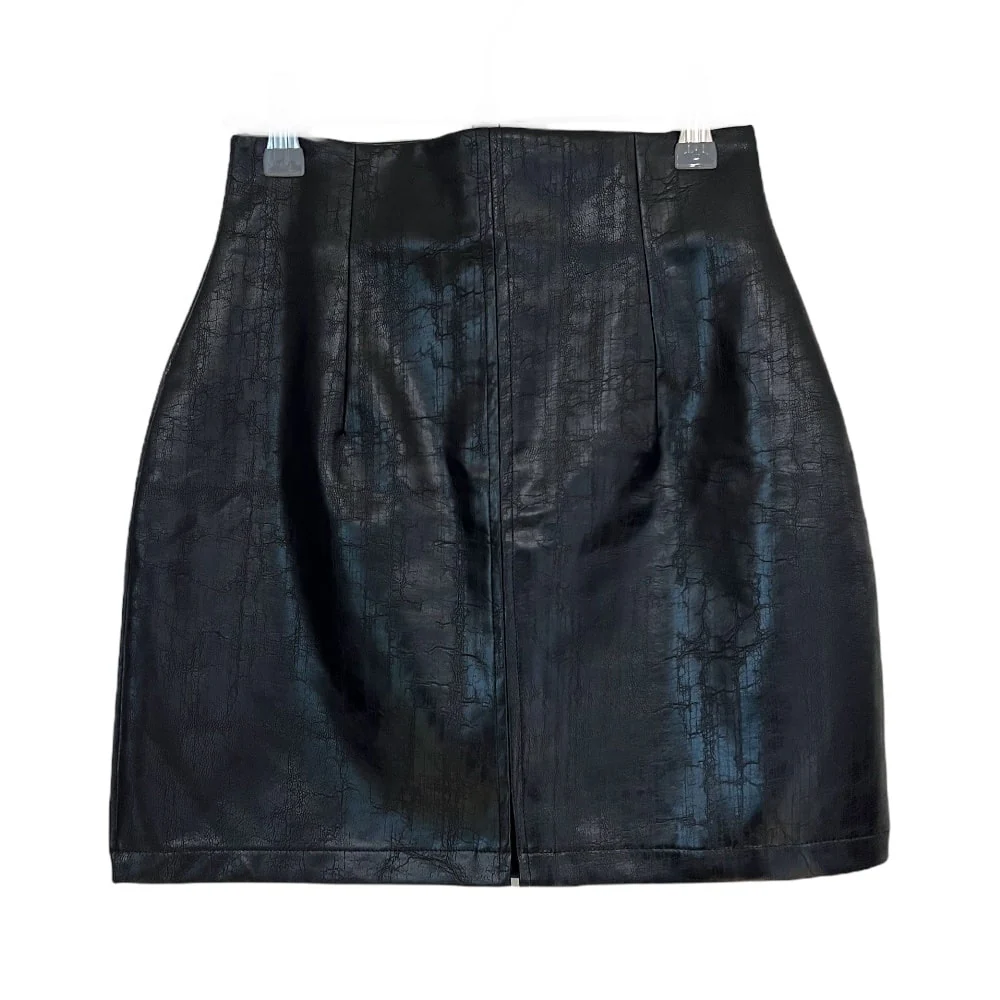 Faux Leather Skirt #Original Kpop #121662 - Image 7