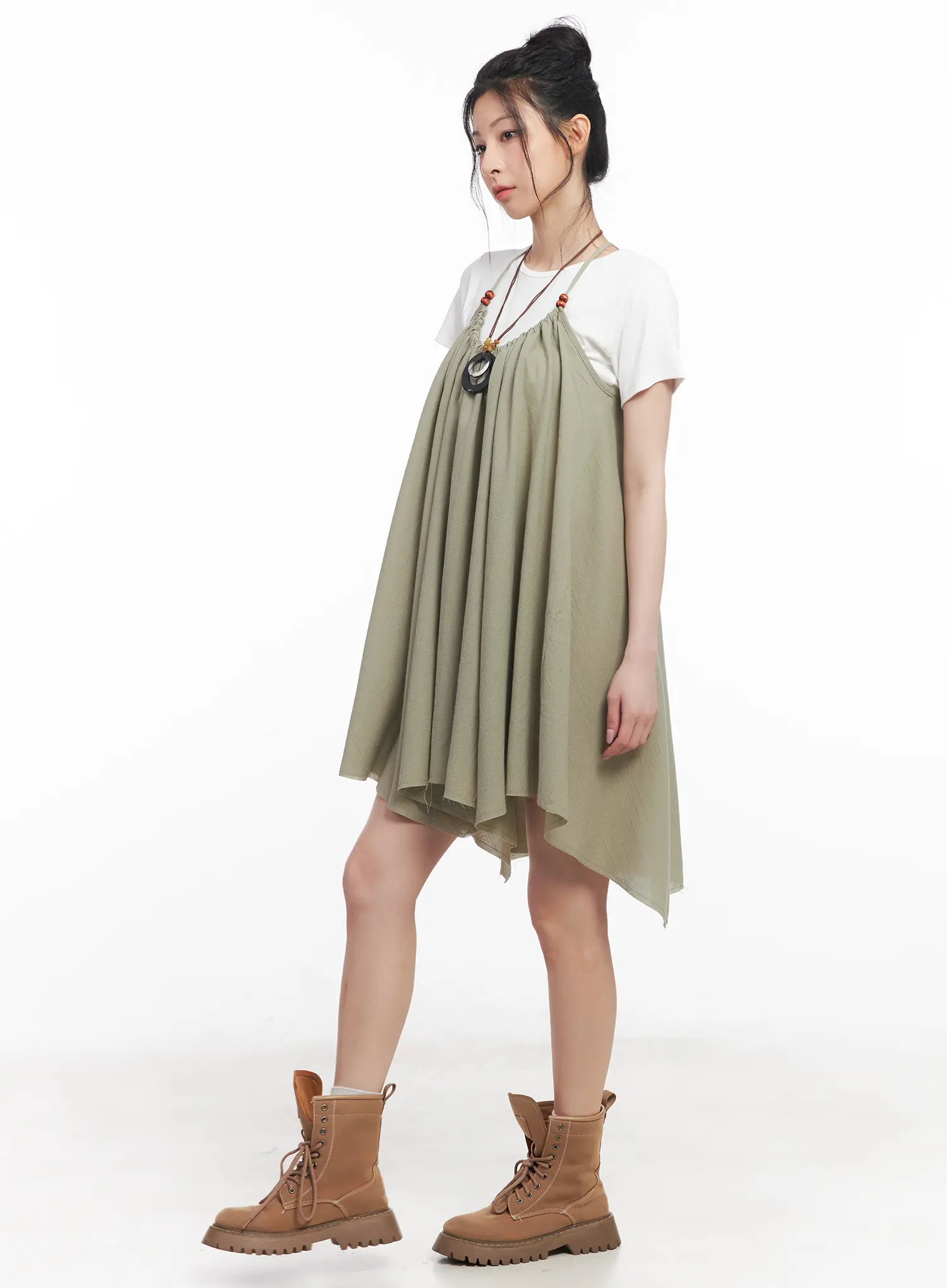 Flared Halter-Neck Mini Dress CU511 - Image 5