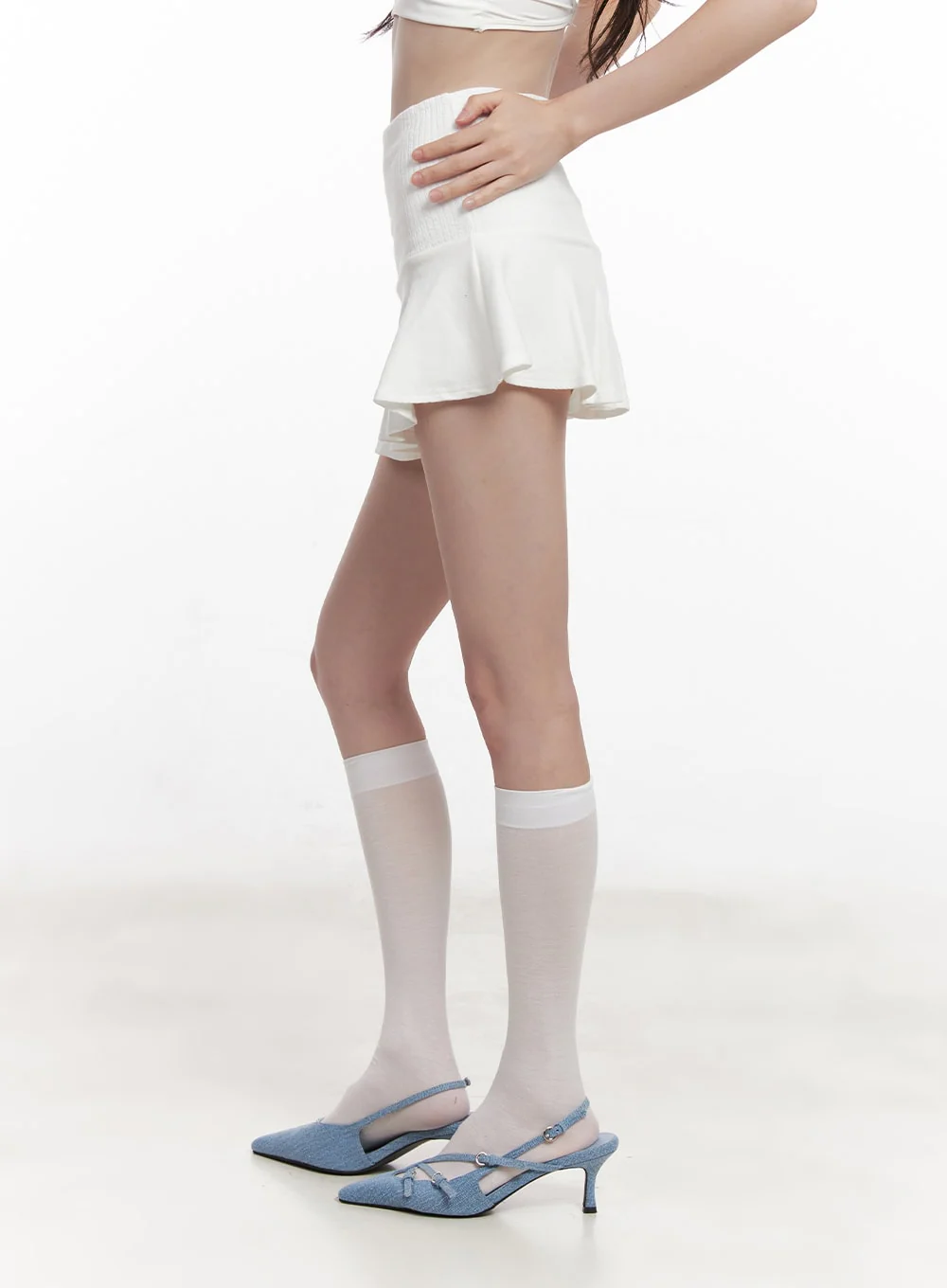 Flared Ruffle Mini Skirt CY520 - Image 5