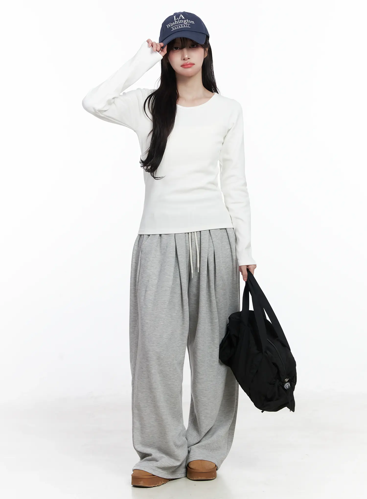 Fleece-Lined Round Neck Long Sleeve IJ529 - Image 2