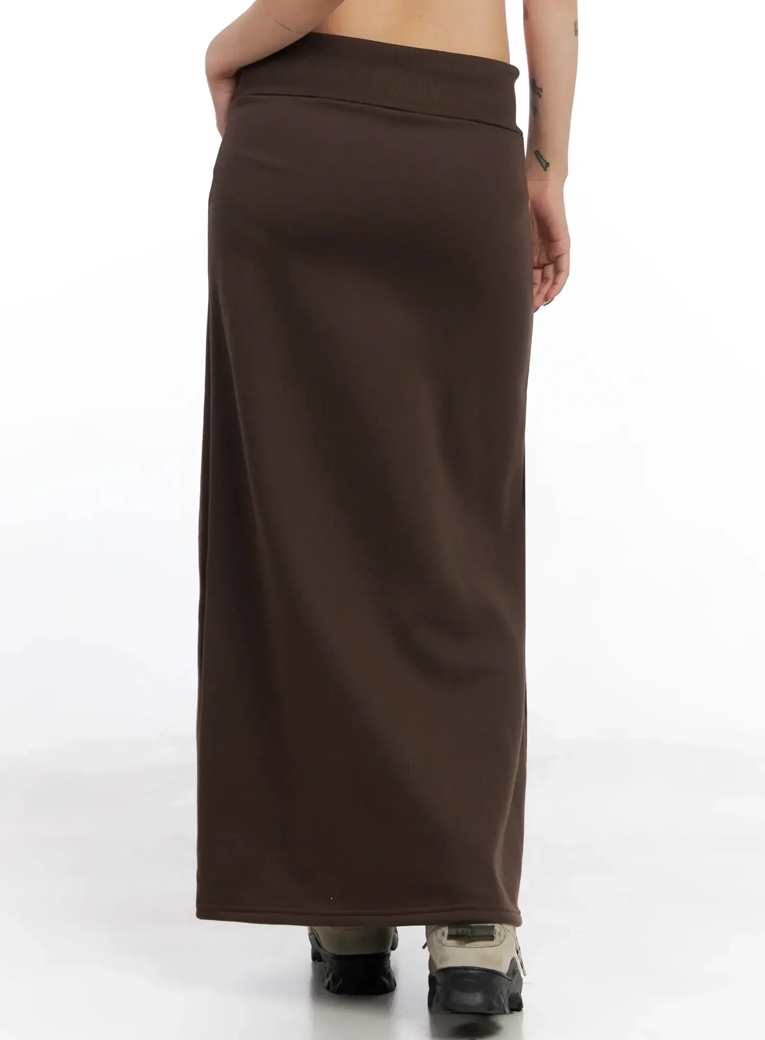 Fleece Maxi Sweatskirt IN528 - Image 10