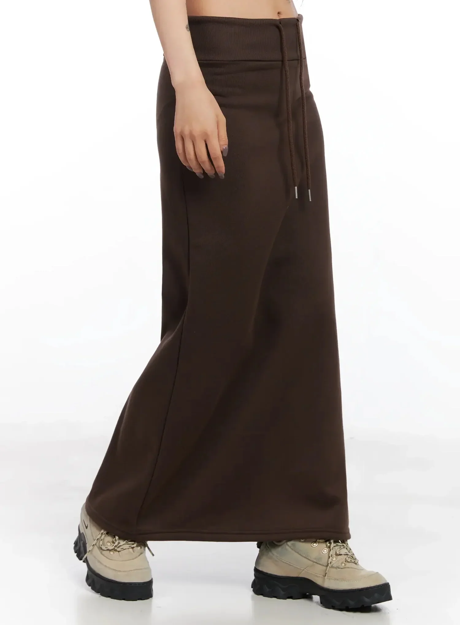 Fleece Maxi Sweatskirt IN528 - Image 5