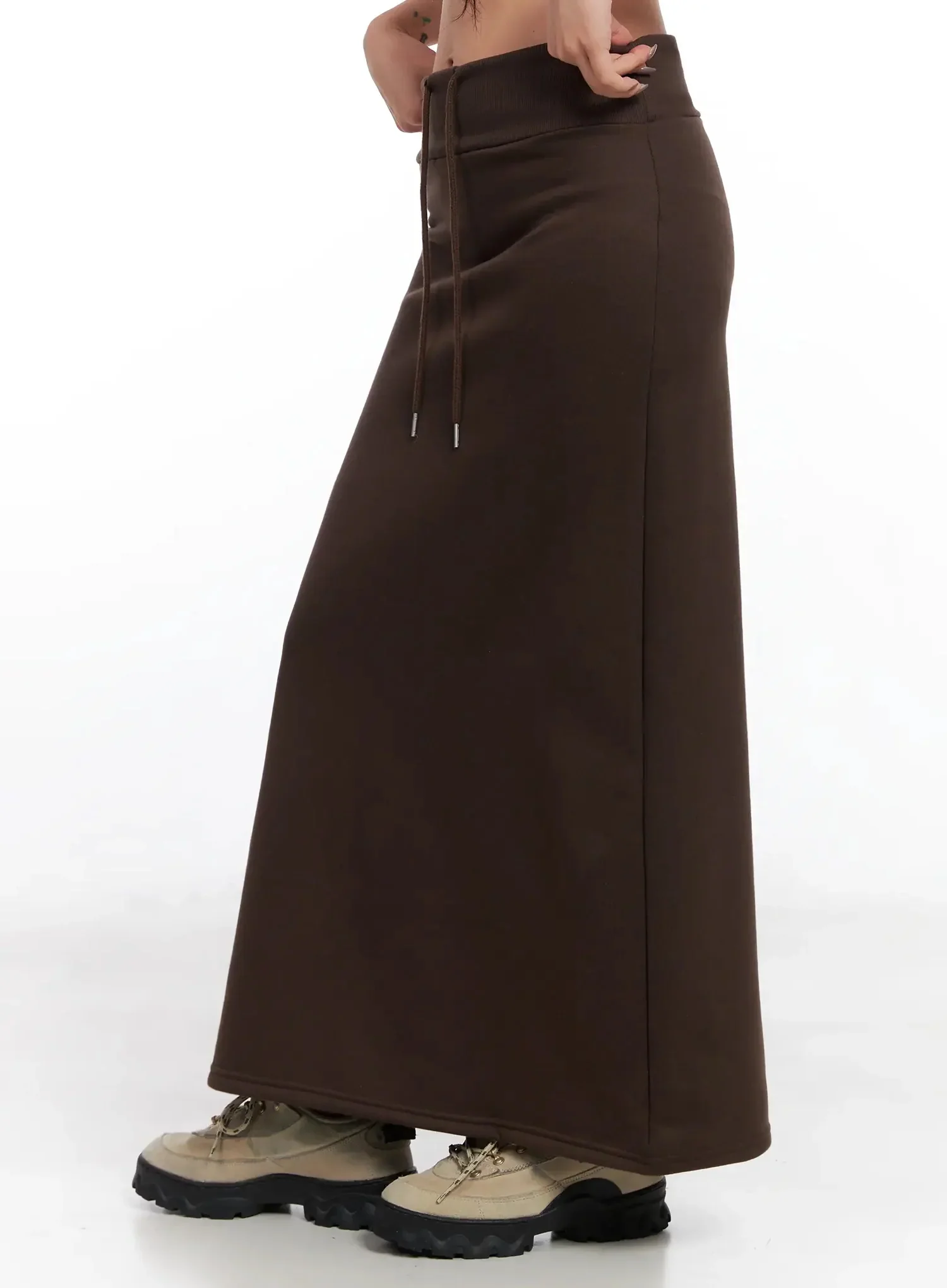 Fleece Maxi Sweatskirt IN528 - Image 9