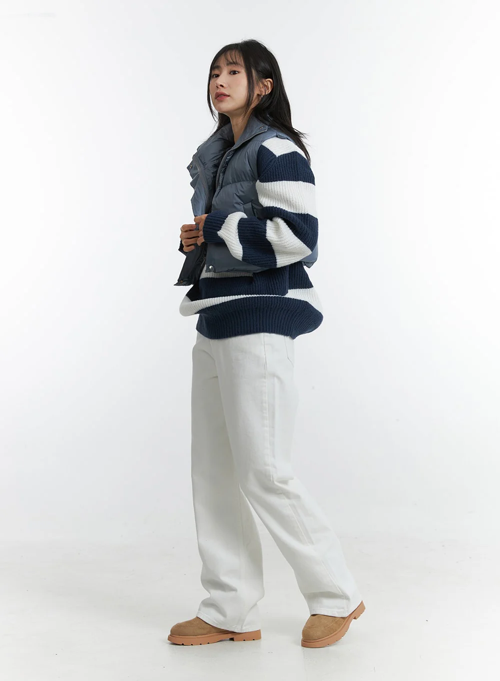 Fleece Wide Pants OD307 - Image 5