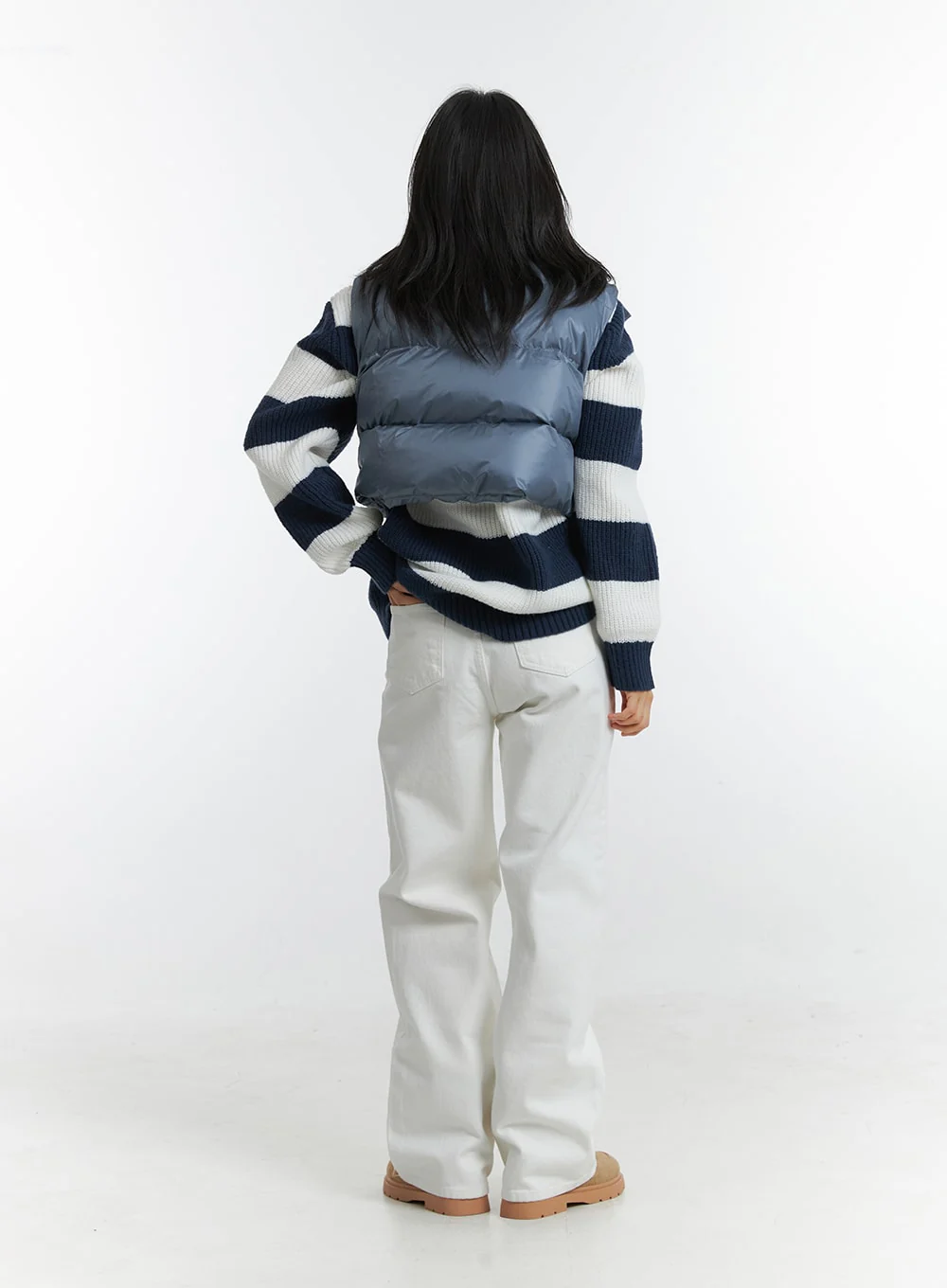 Fleece Wide Pants OD307 - Image 6
