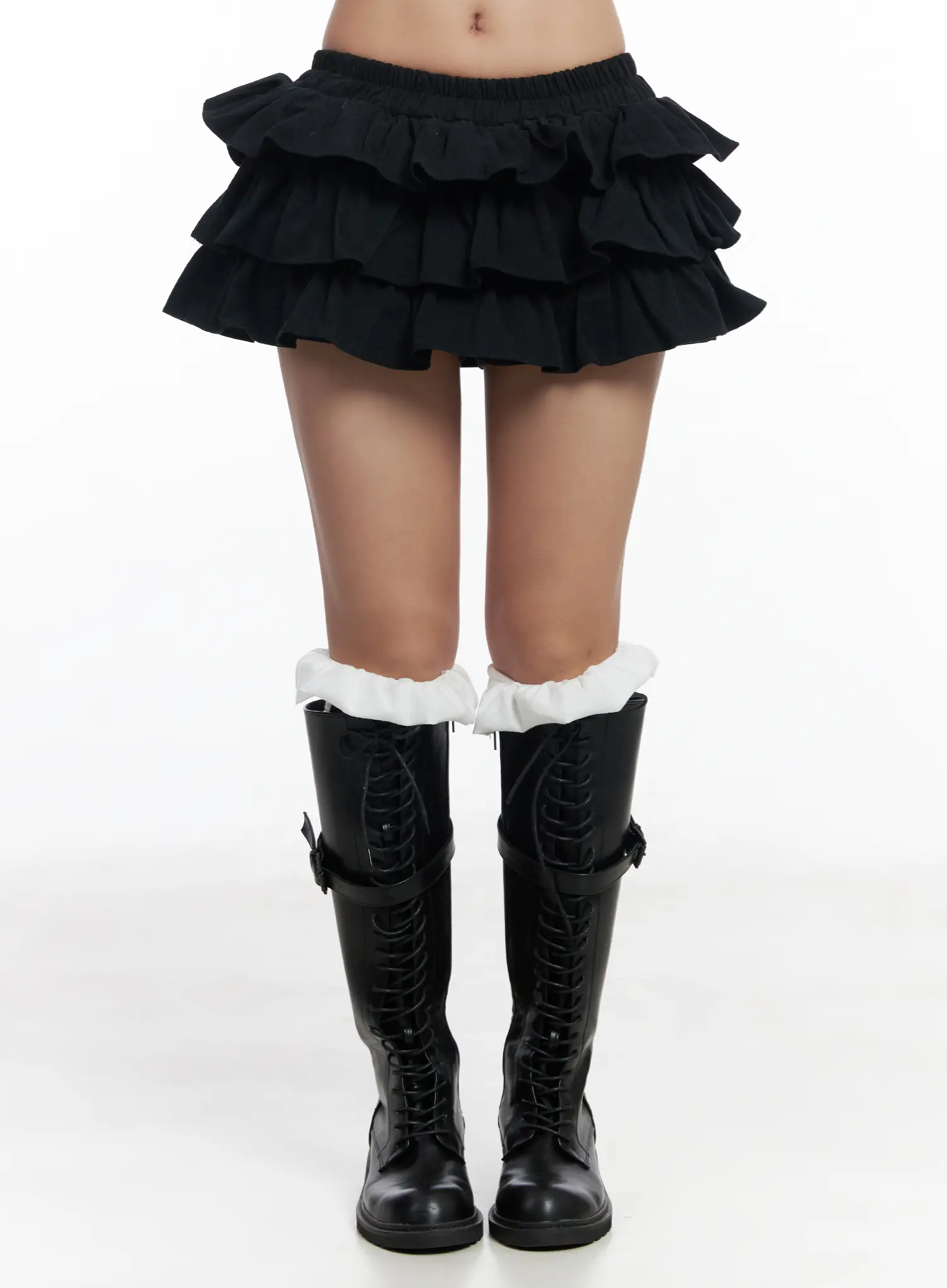 Fleeced Ruffle Mini Skort CJ514 - Image 2