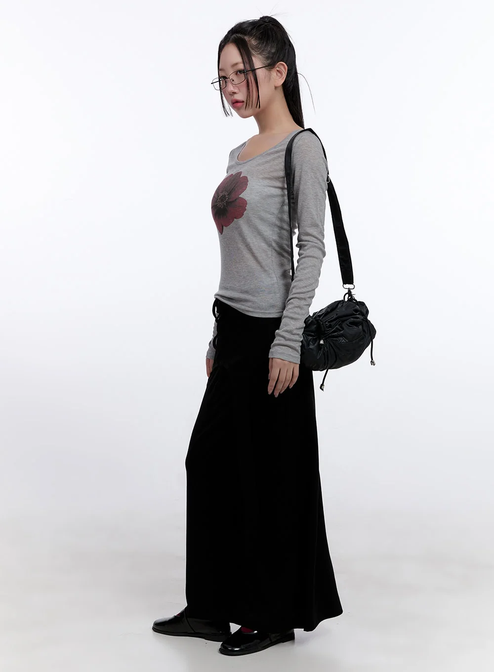 Floral Graphic Slim-Fit Top CJ511 - Image 2