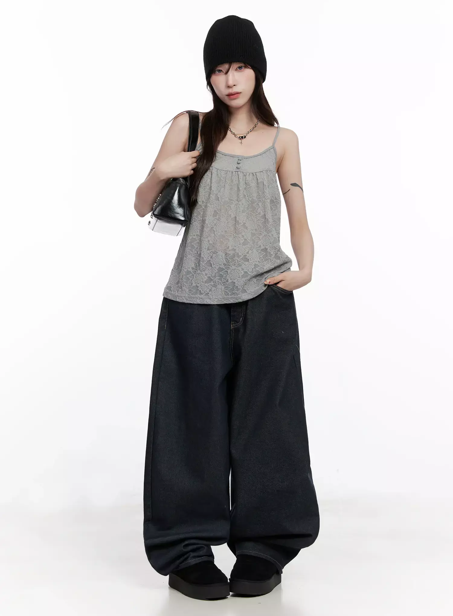 Floral Lace Camisole IN503 - Image 2