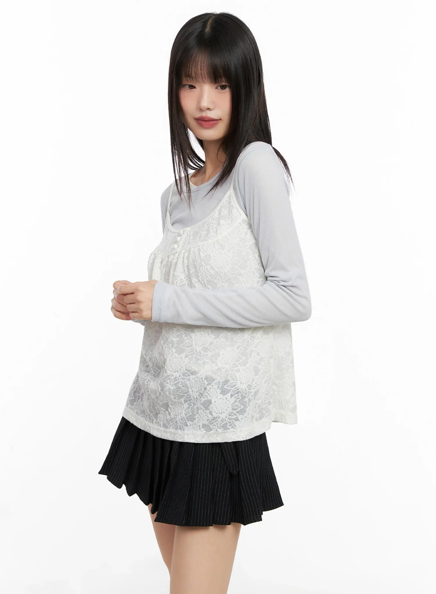 Floral Lace Camisole IN503 - Image 7