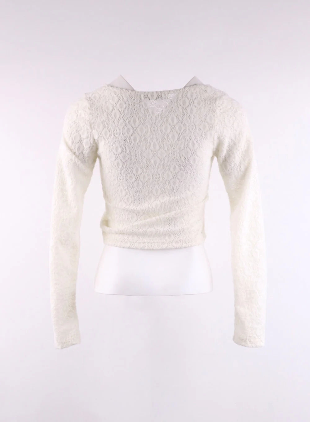 Floral Lace Round Neck Long Sleeve Top CF406 - Image 10