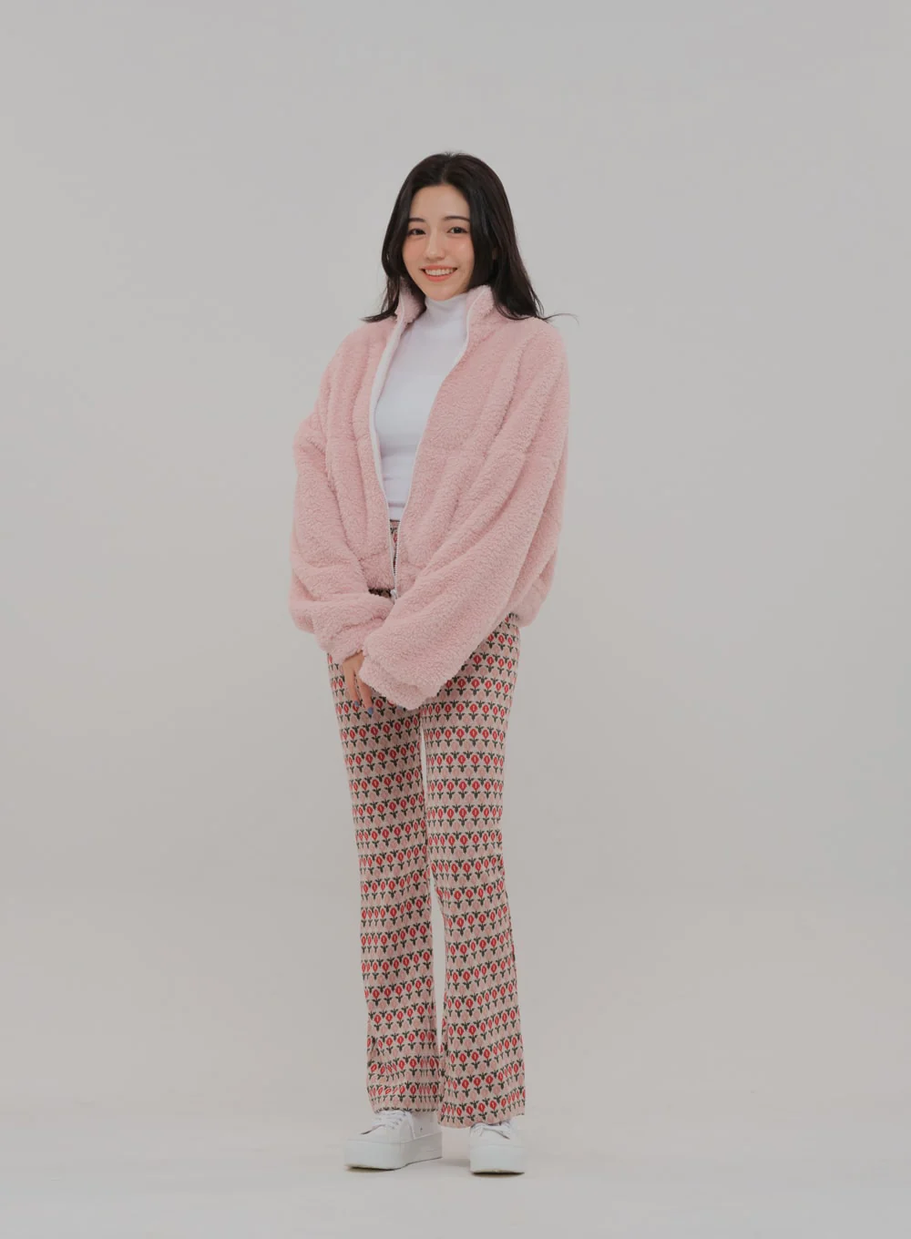 Floral Print Bootcut Pants BS-A27121102