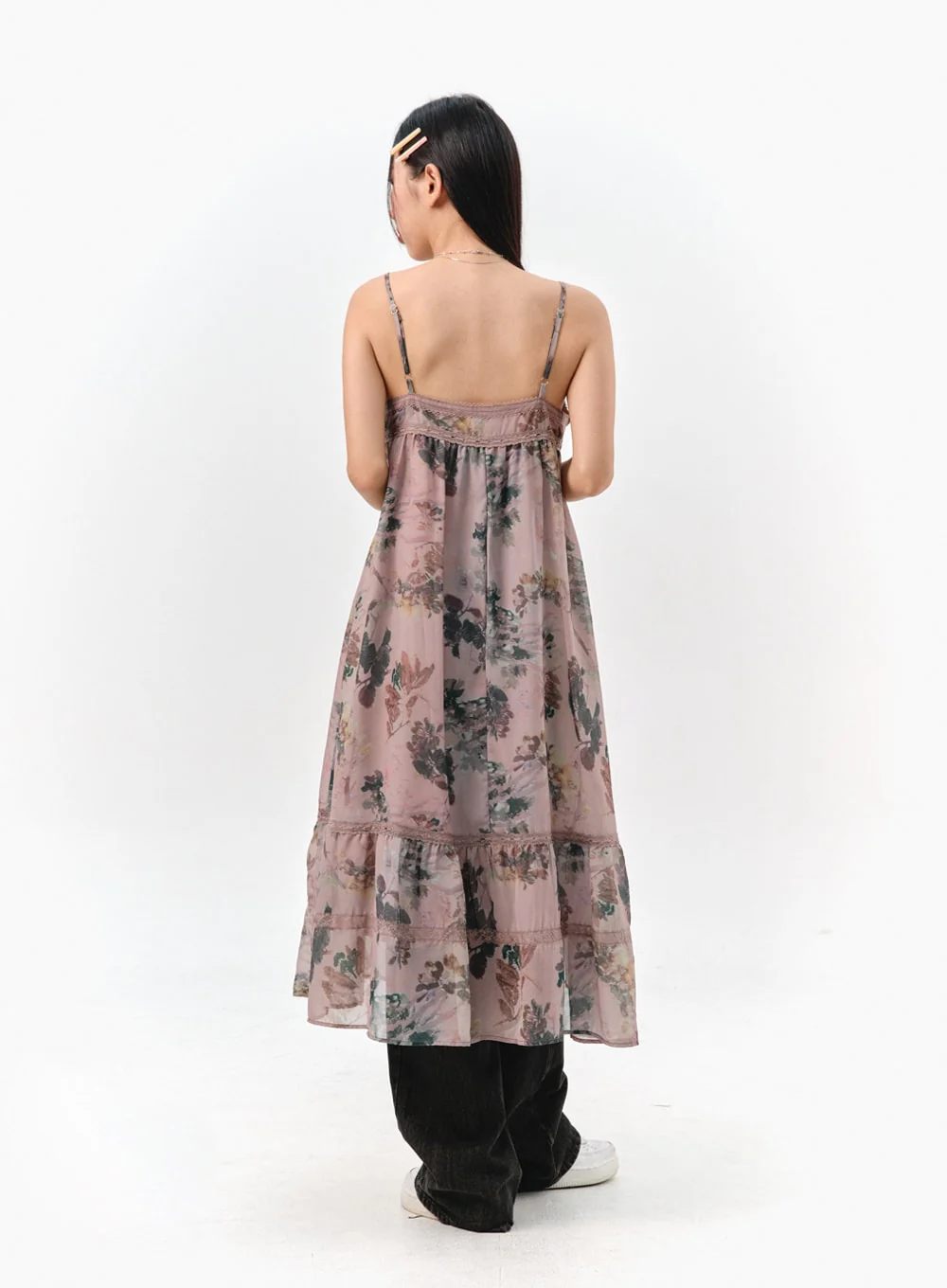 Floral Sleeveless Maxi Dress IS301 - Image 10
