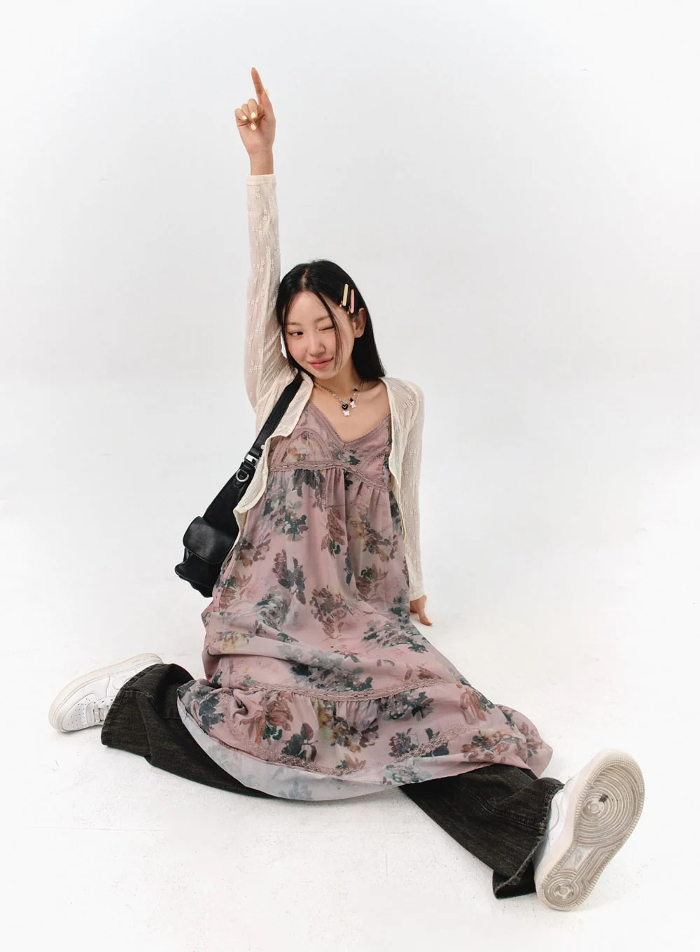 Floral Sleeveless Maxi Dress IS301 - Image 12