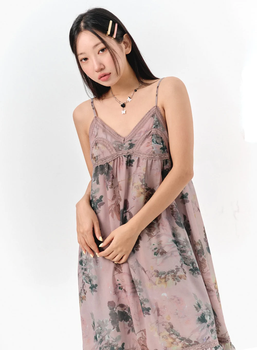 Floral Sleeveless Maxi Dress IS301 - Image 2