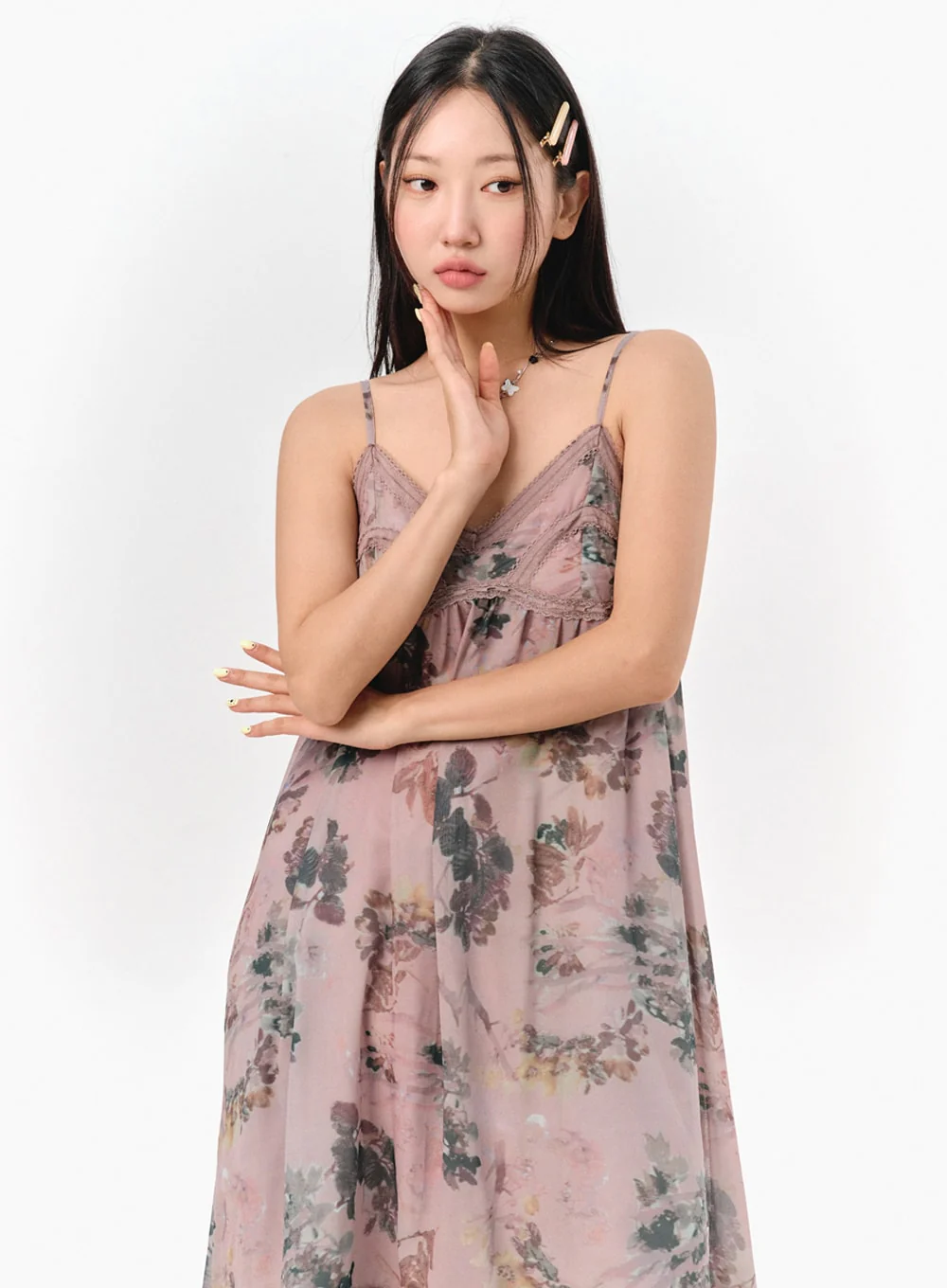 Floral Sleeveless Maxi Dress IS301 - Image 5