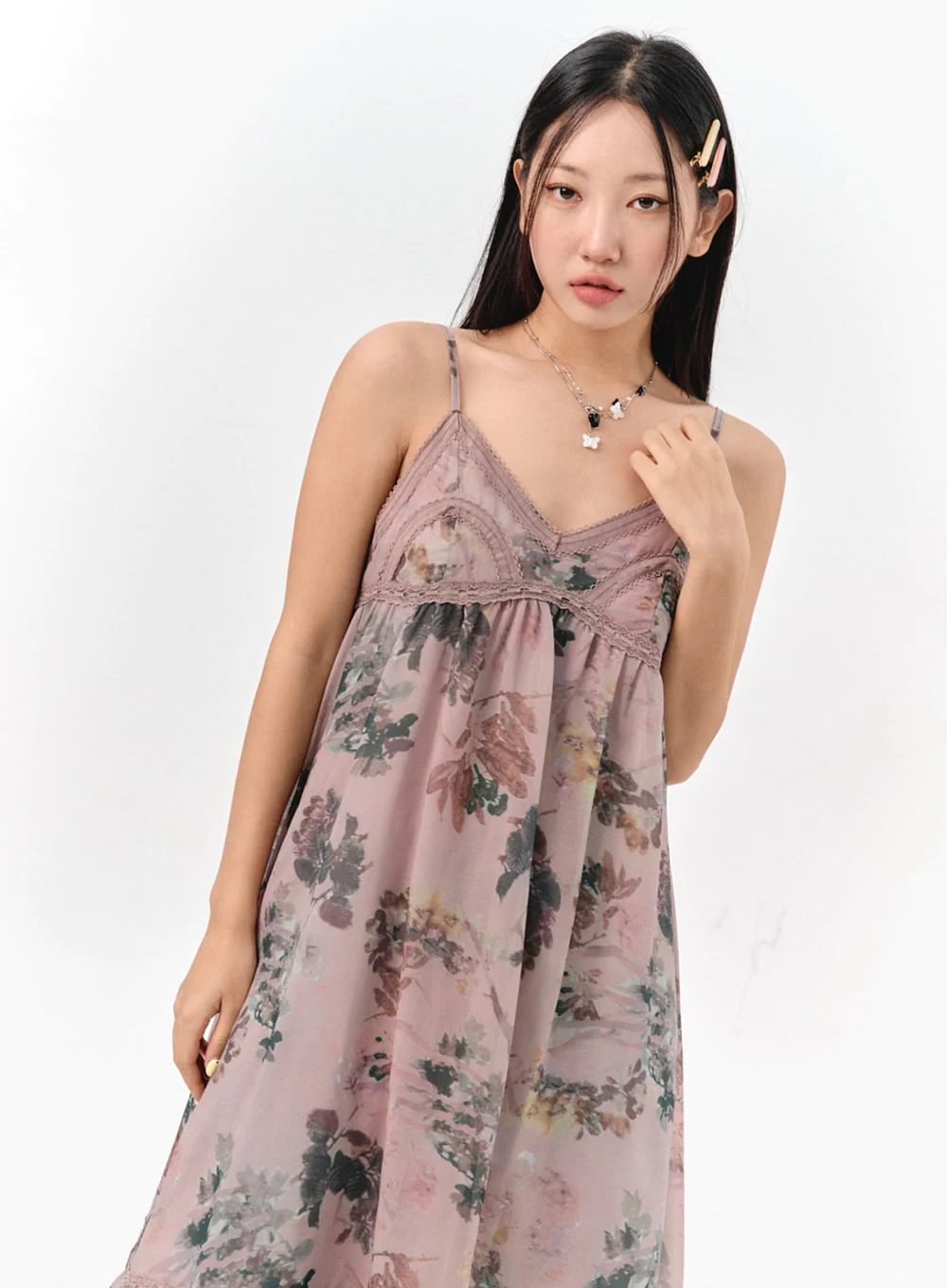 Floral Sleeveless Maxi Dress IS301 - Image 6