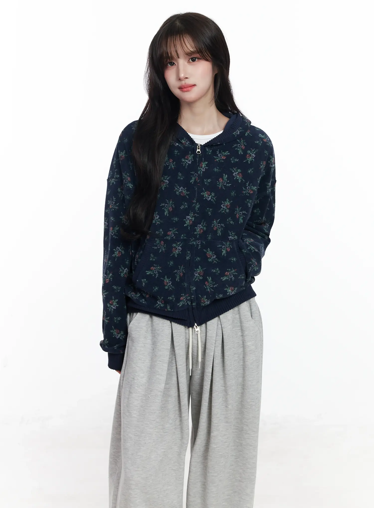 Floral Two-Way Hoodie IJ529 - Image 10