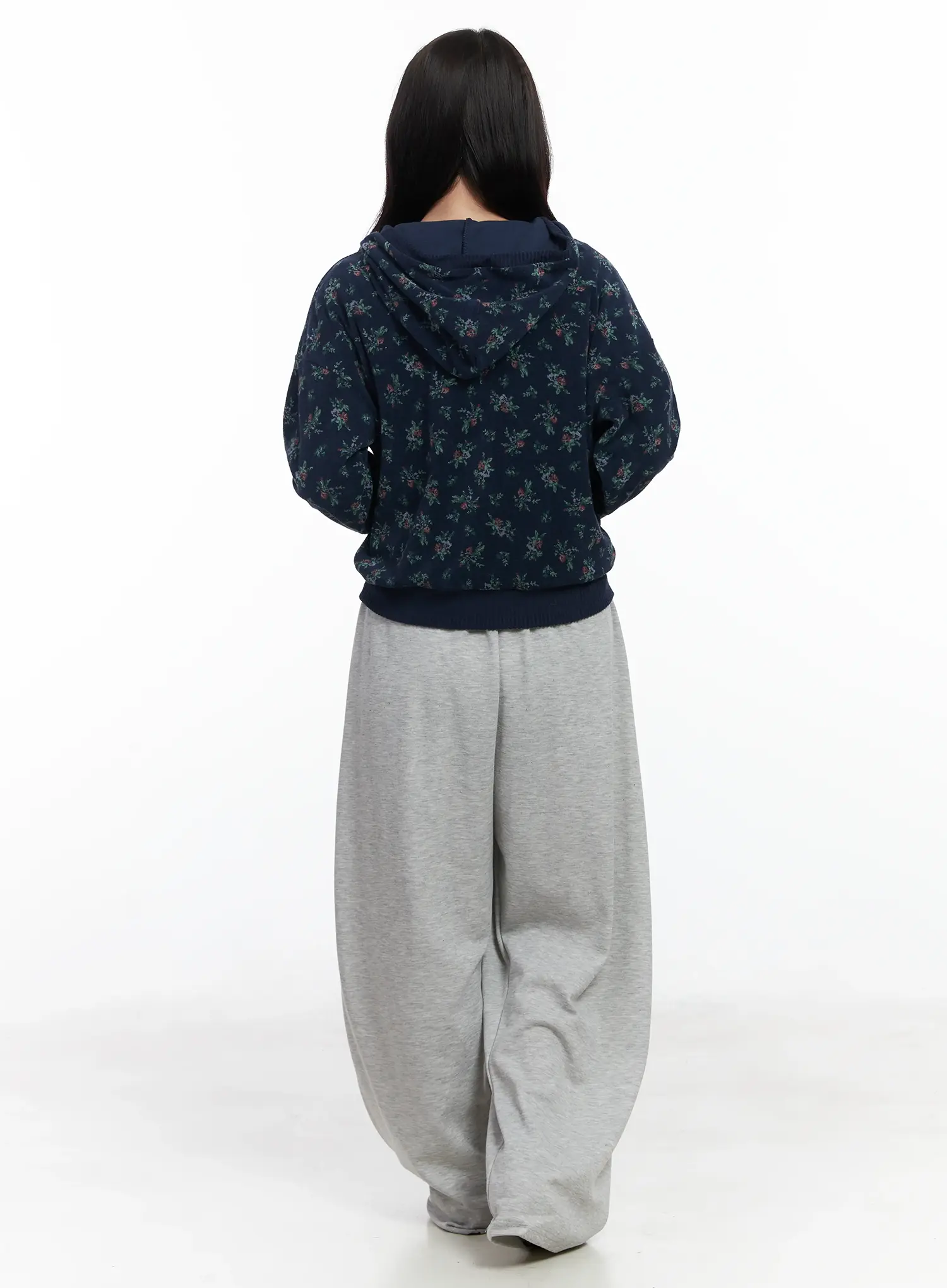 Floral Two-Way Hoodie IJ529 - Image 5