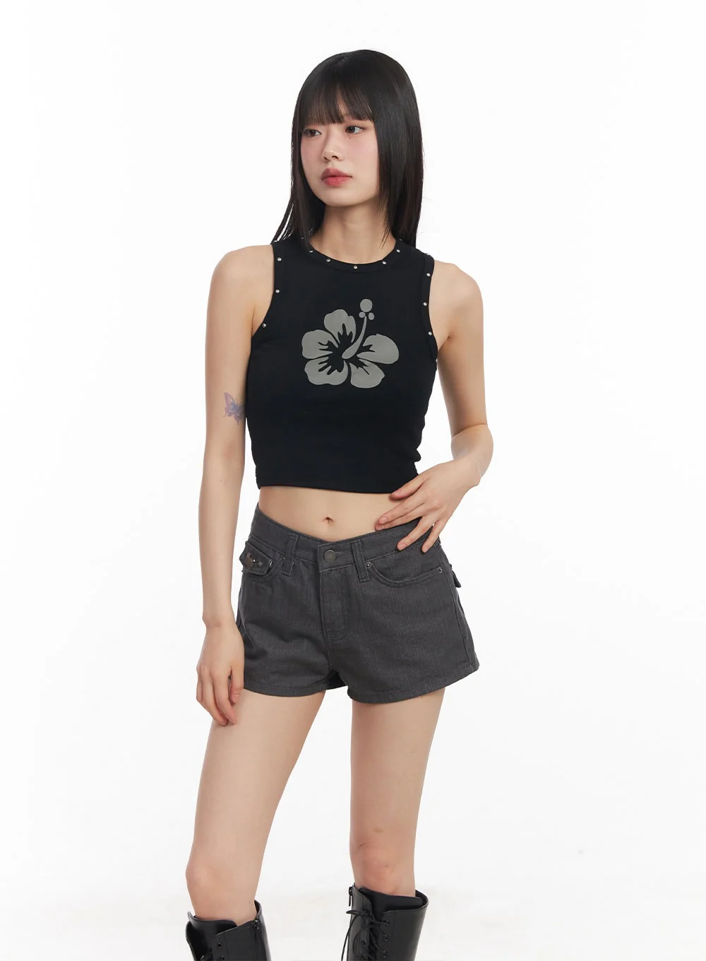 Flower Graphic Slim-Fit Tank CY512 - Image 10
