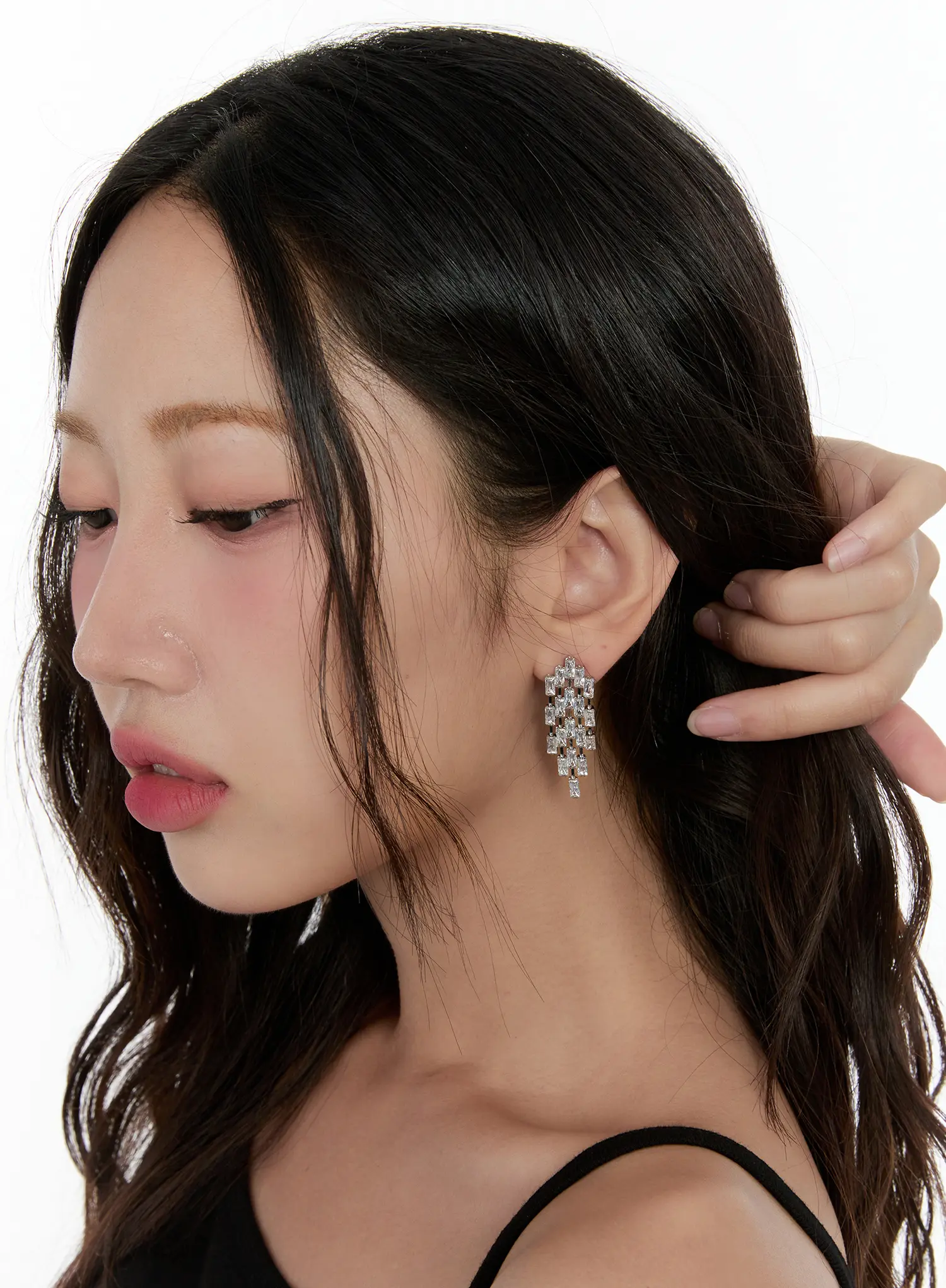Flowing Cubic Earrings CG501 - Image 2