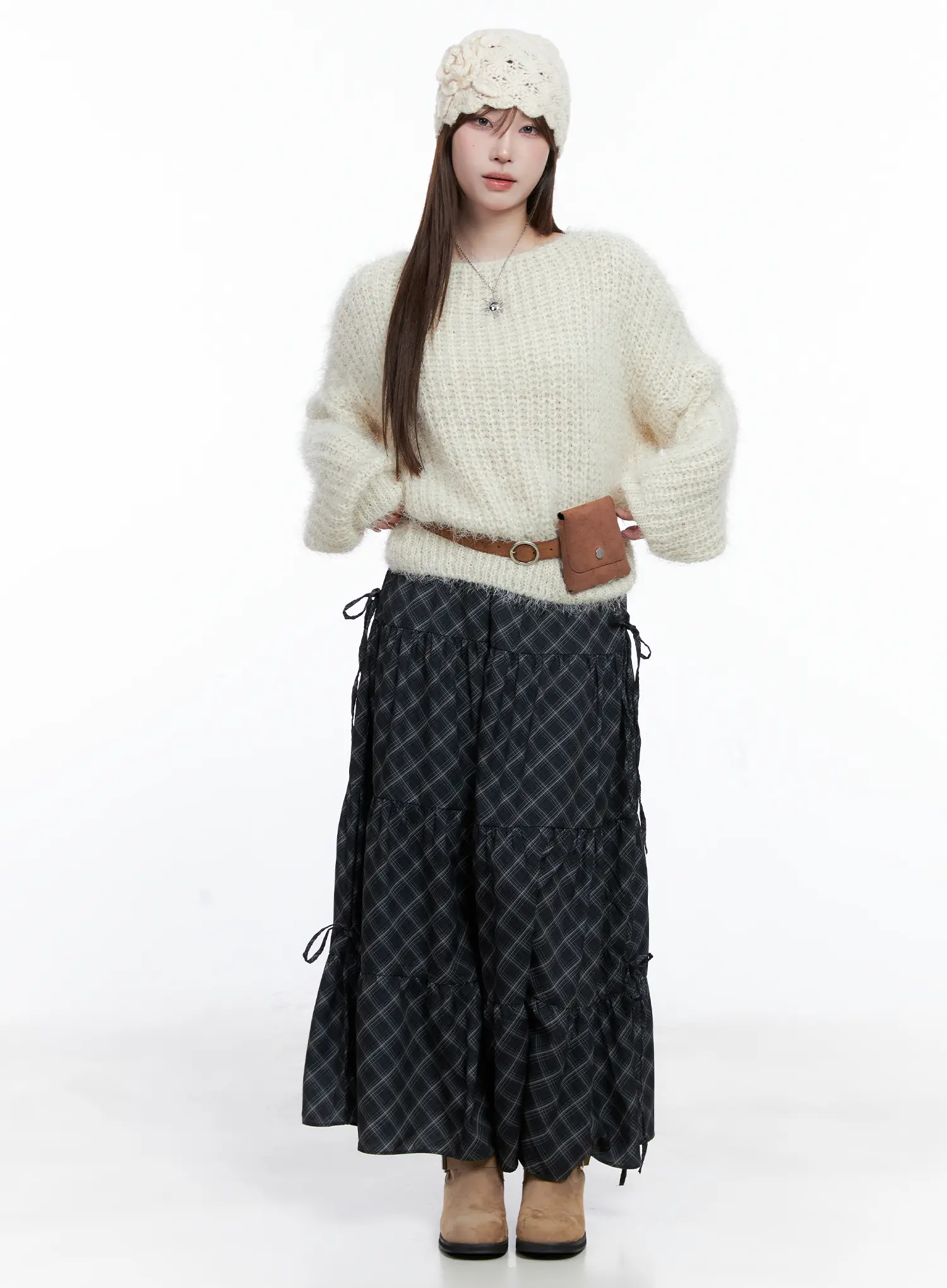 Fluffy Boatneck Sweater CG529 - Image 2