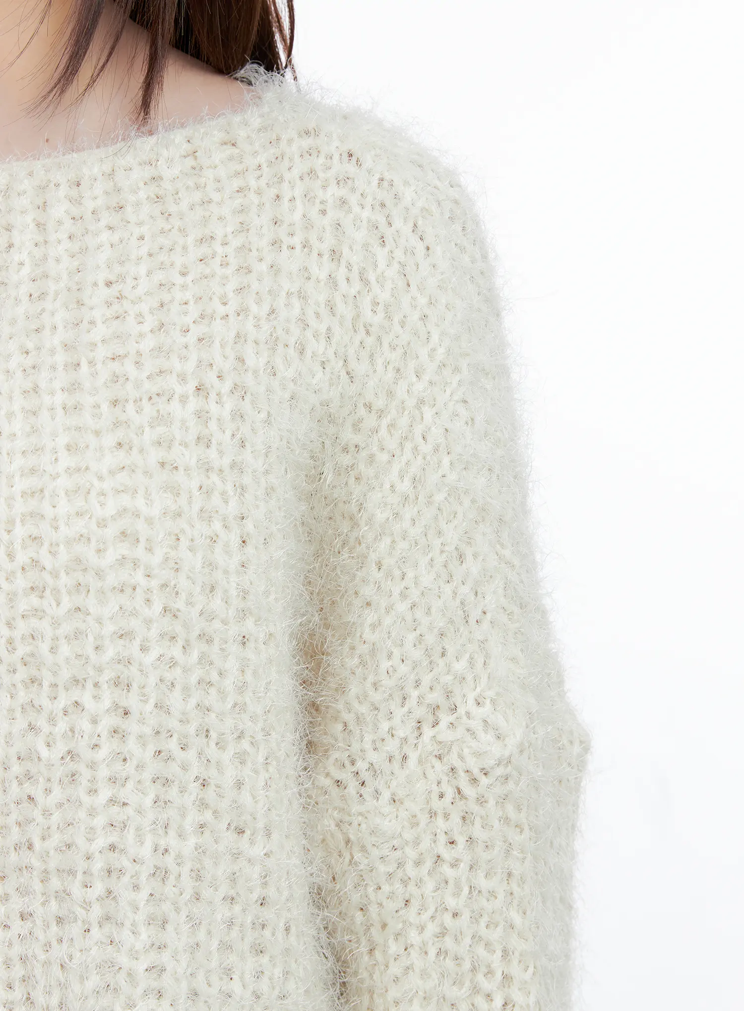 Fluffy Boatneck Sweater CG529 - Image 3