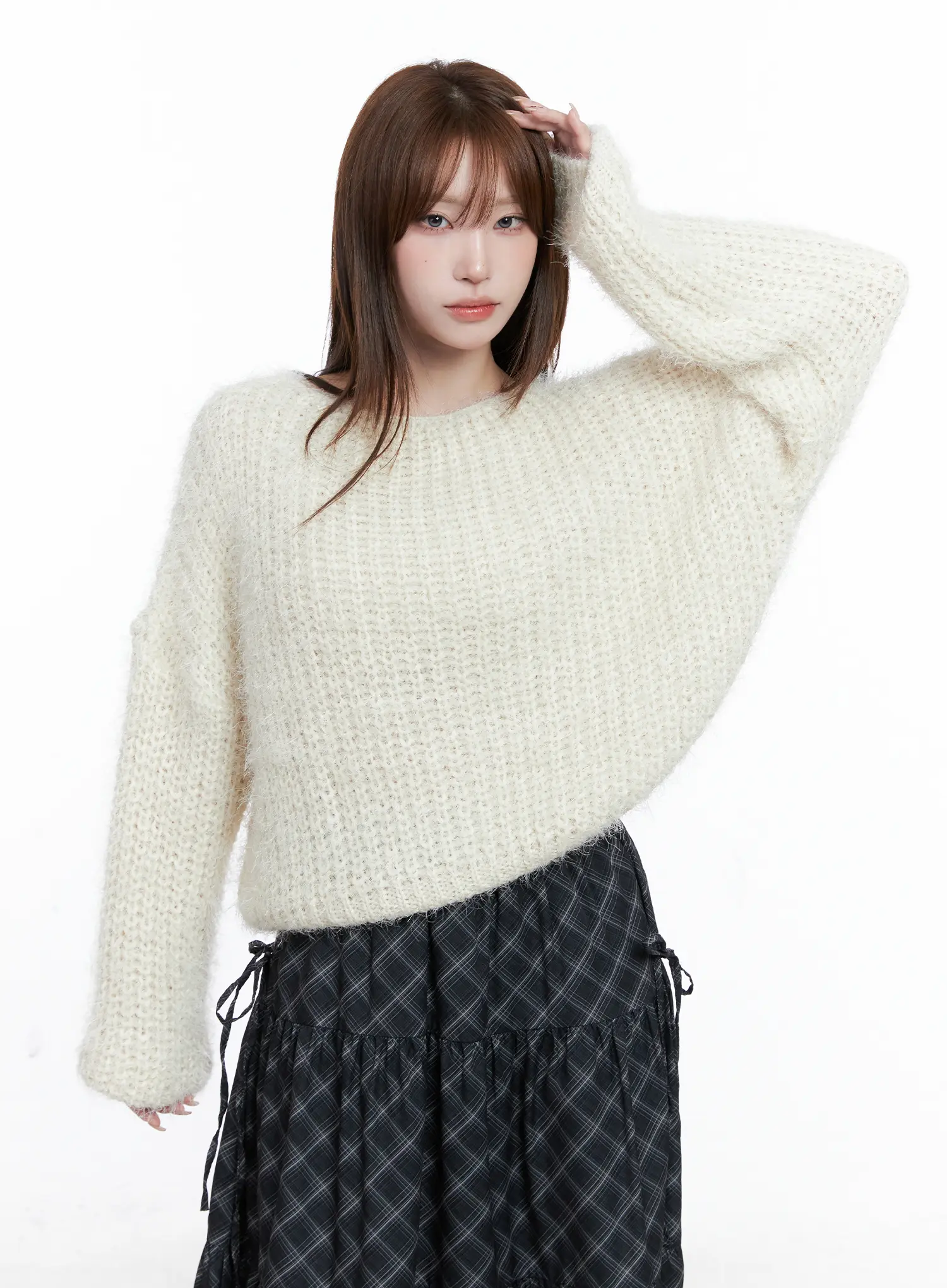 Fluffy Boatneck Sweater CG529 - Image 4