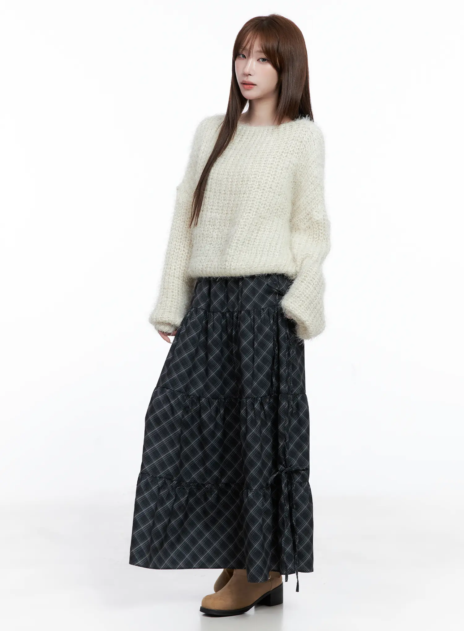 Fluffy Boatneck Sweater CG529 - Image 6
