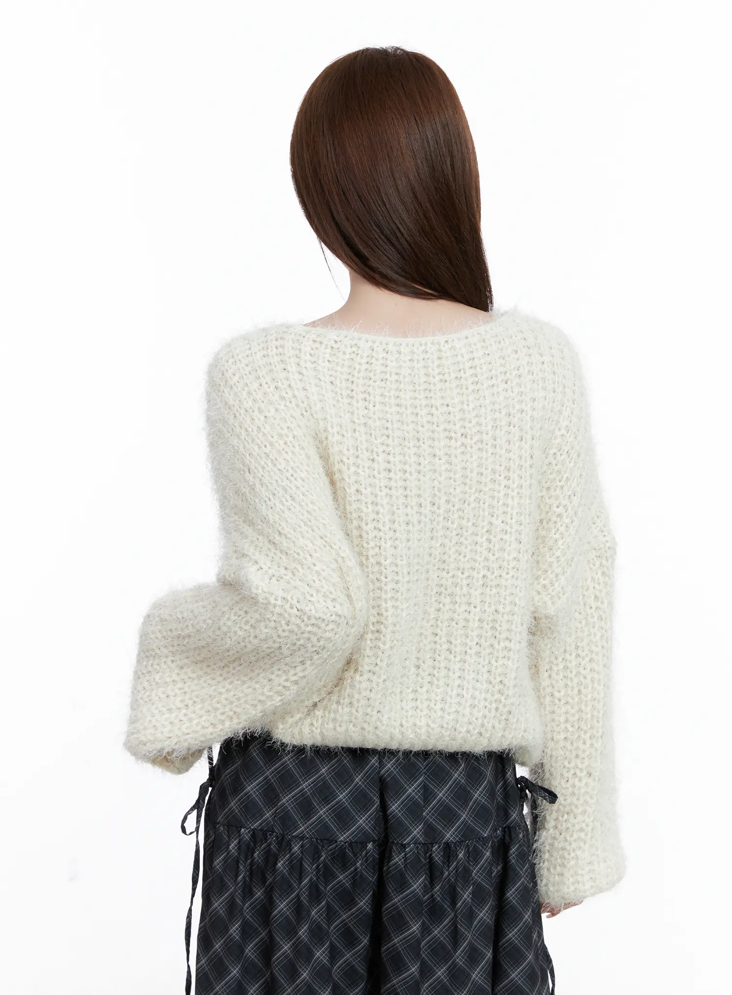 Fluffy Boatneck Sweater CG529 - Image 7