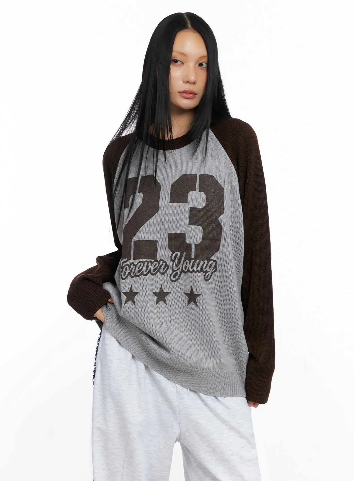 Forever Young Raglan Knit Top IO517 - Image 15