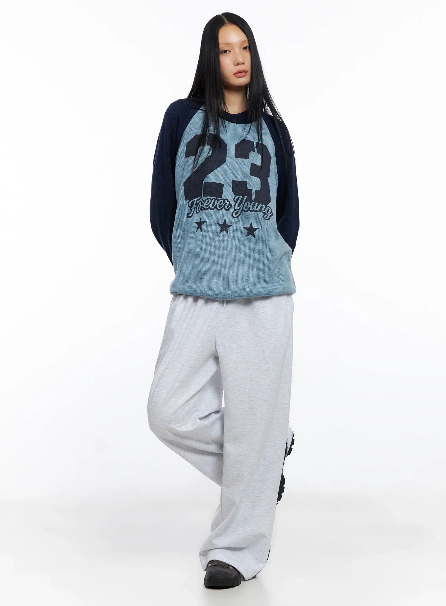 Forever Young Raglan Knit Top IO517 - Image 2