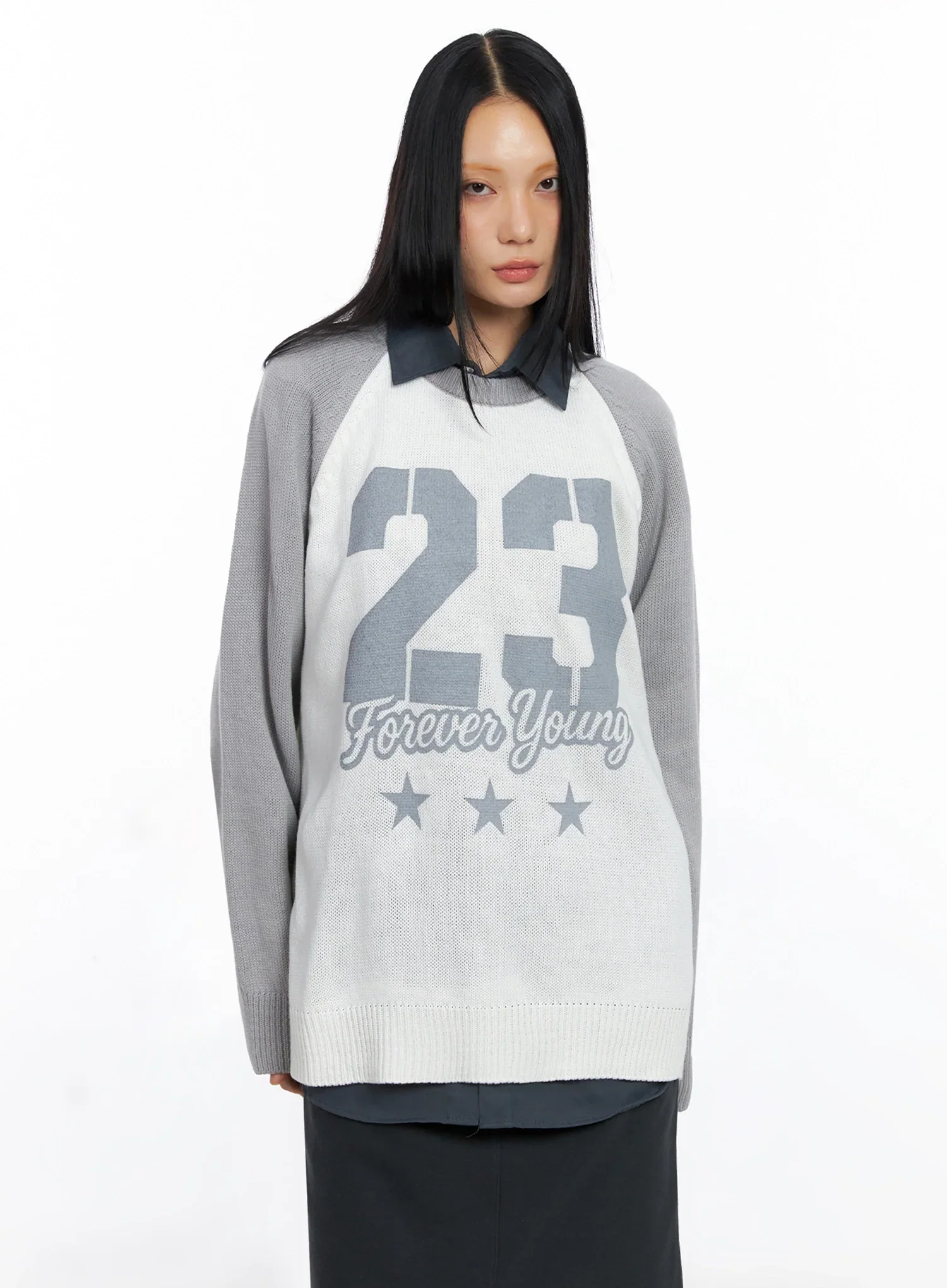 Forever Young Raglan Knit Top IO517 - Image 4
