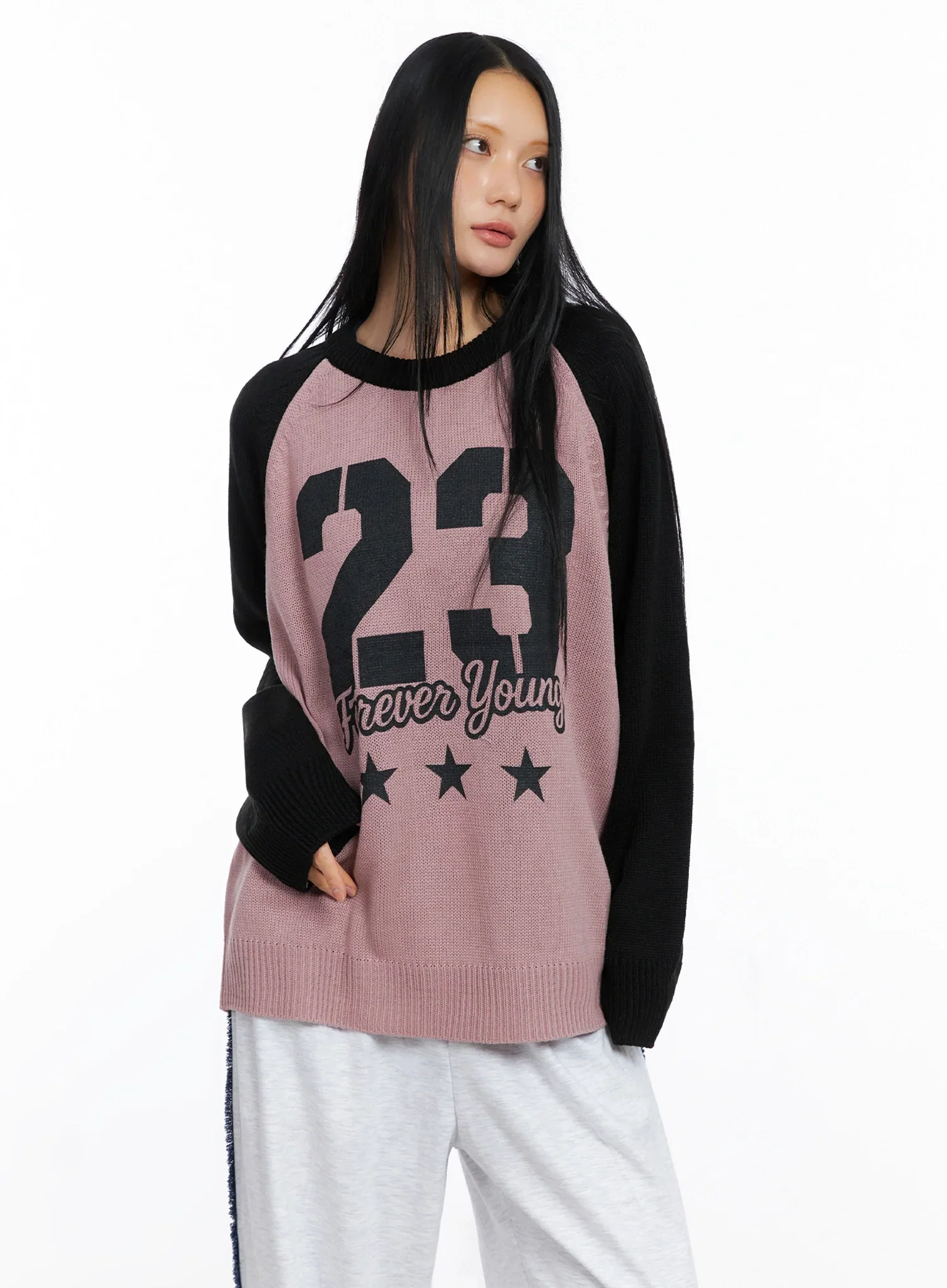 Forever Young Raglan Knit Top IO517 - Image 7