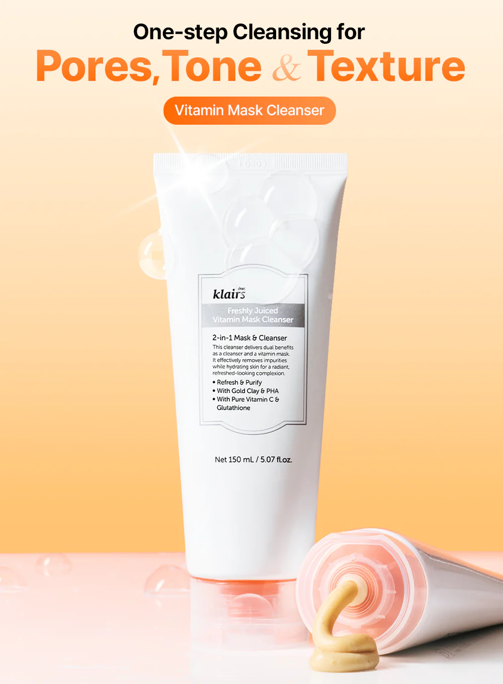 Freshly Juiced Vitamin Mask Cleanser (150ml) - Image 2