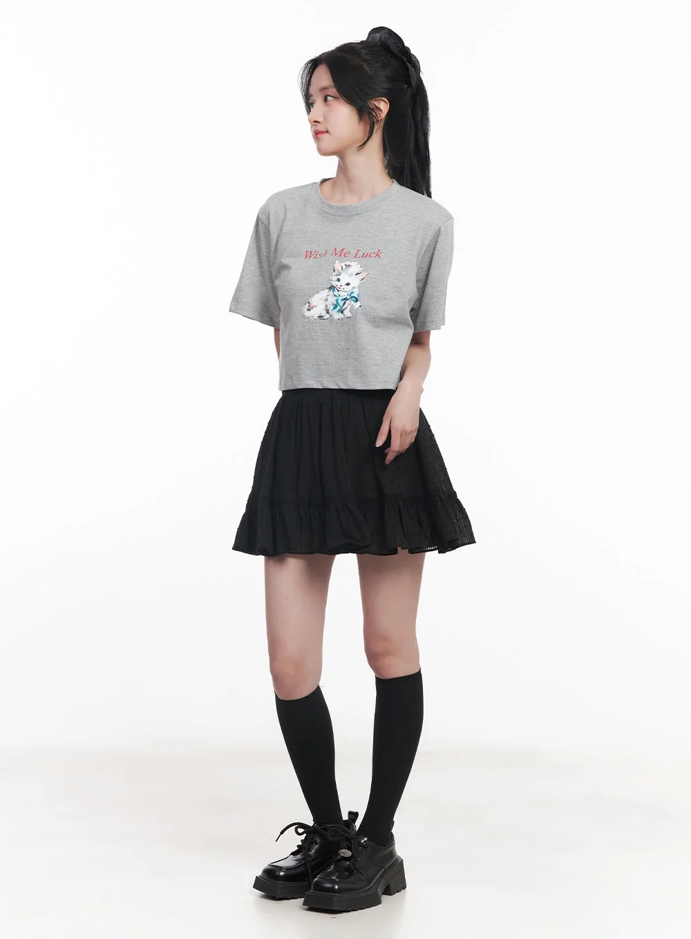 Frill Lace Flare Mini Skirt CY526 - Image 11