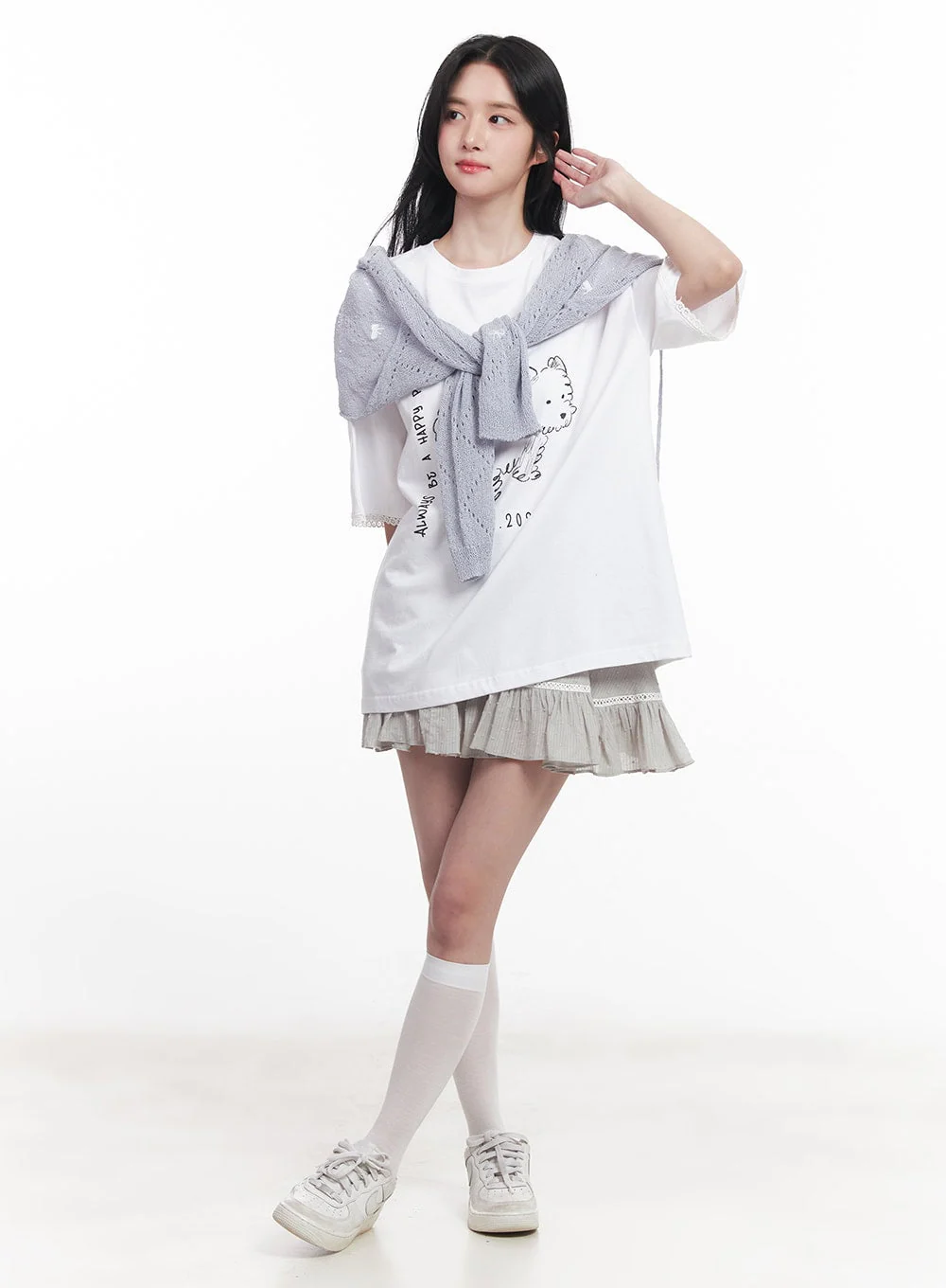Frill Lace Flare Mini Skirt CY526 - Image 2