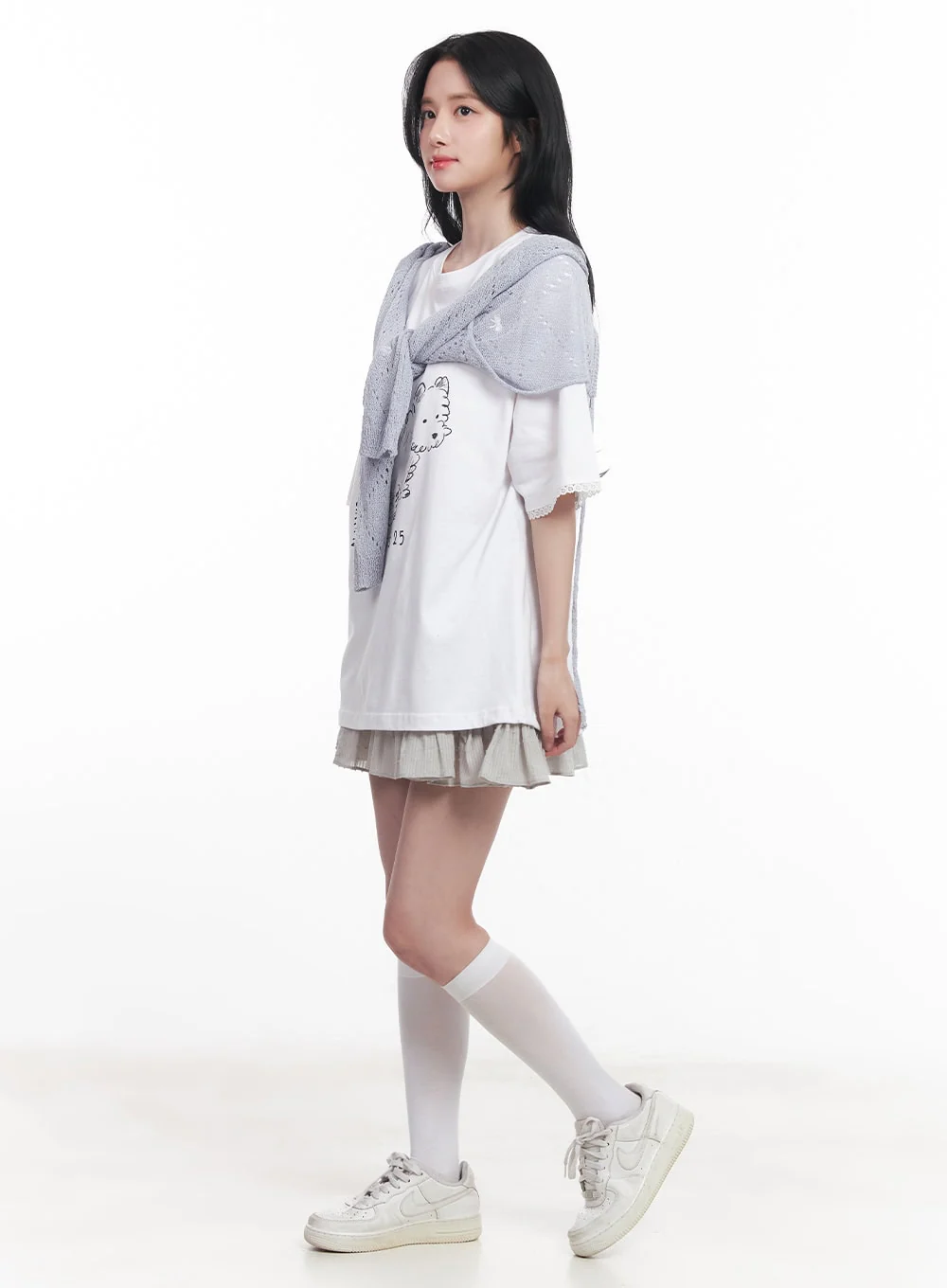 Frill Lace Flare Mini Skirt CY526 - Image 6