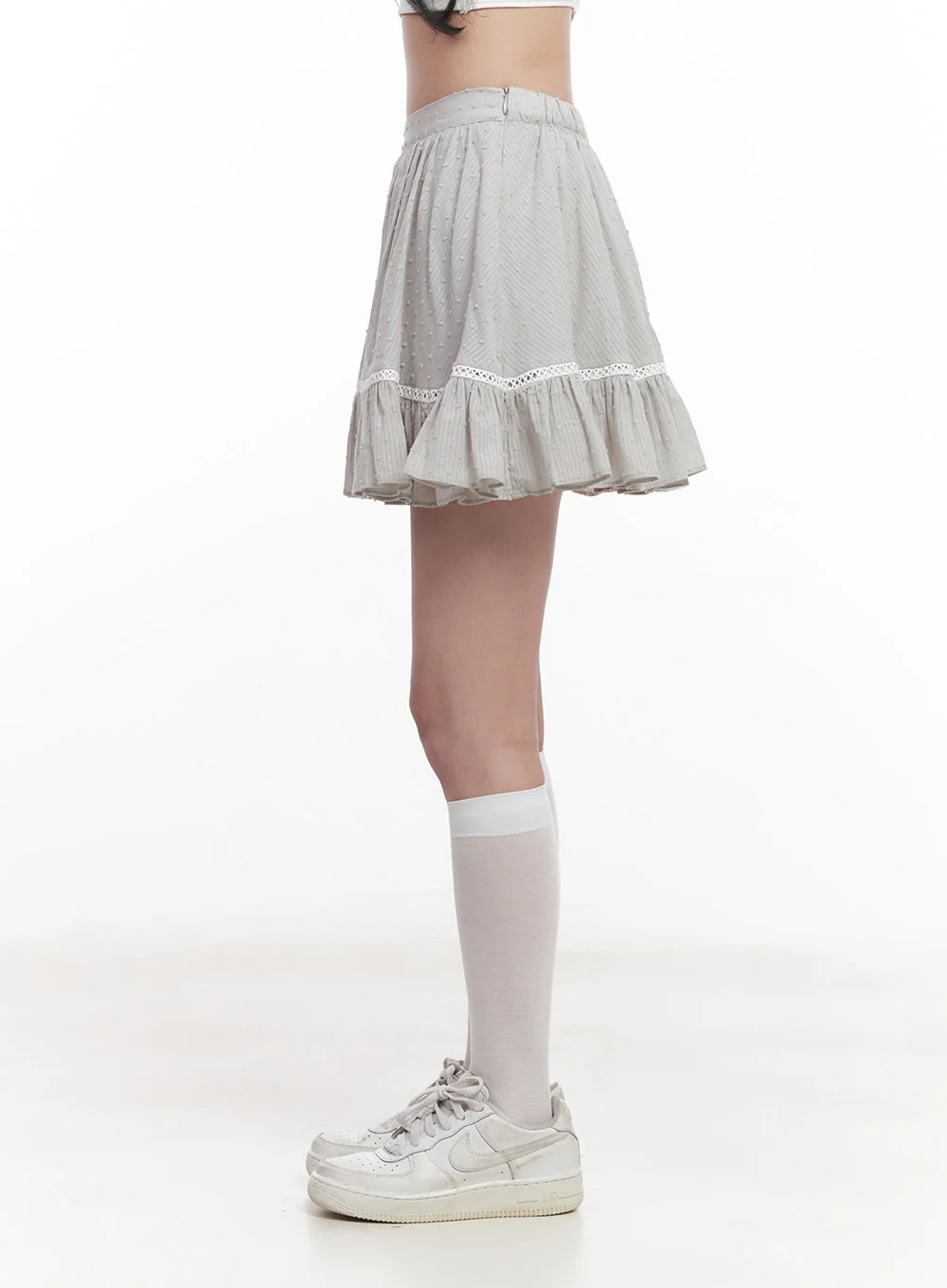 Frill Lace Flare Mini Skirt CY526 - Image 7