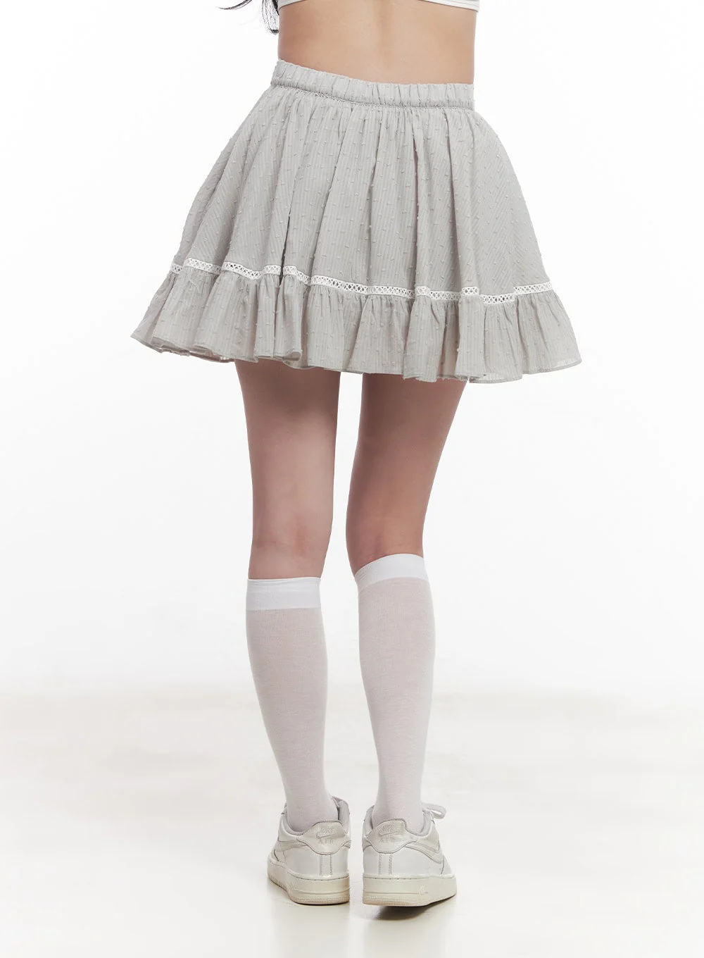 Frill Lace Flare Mini Skirt CY526 - Image 8