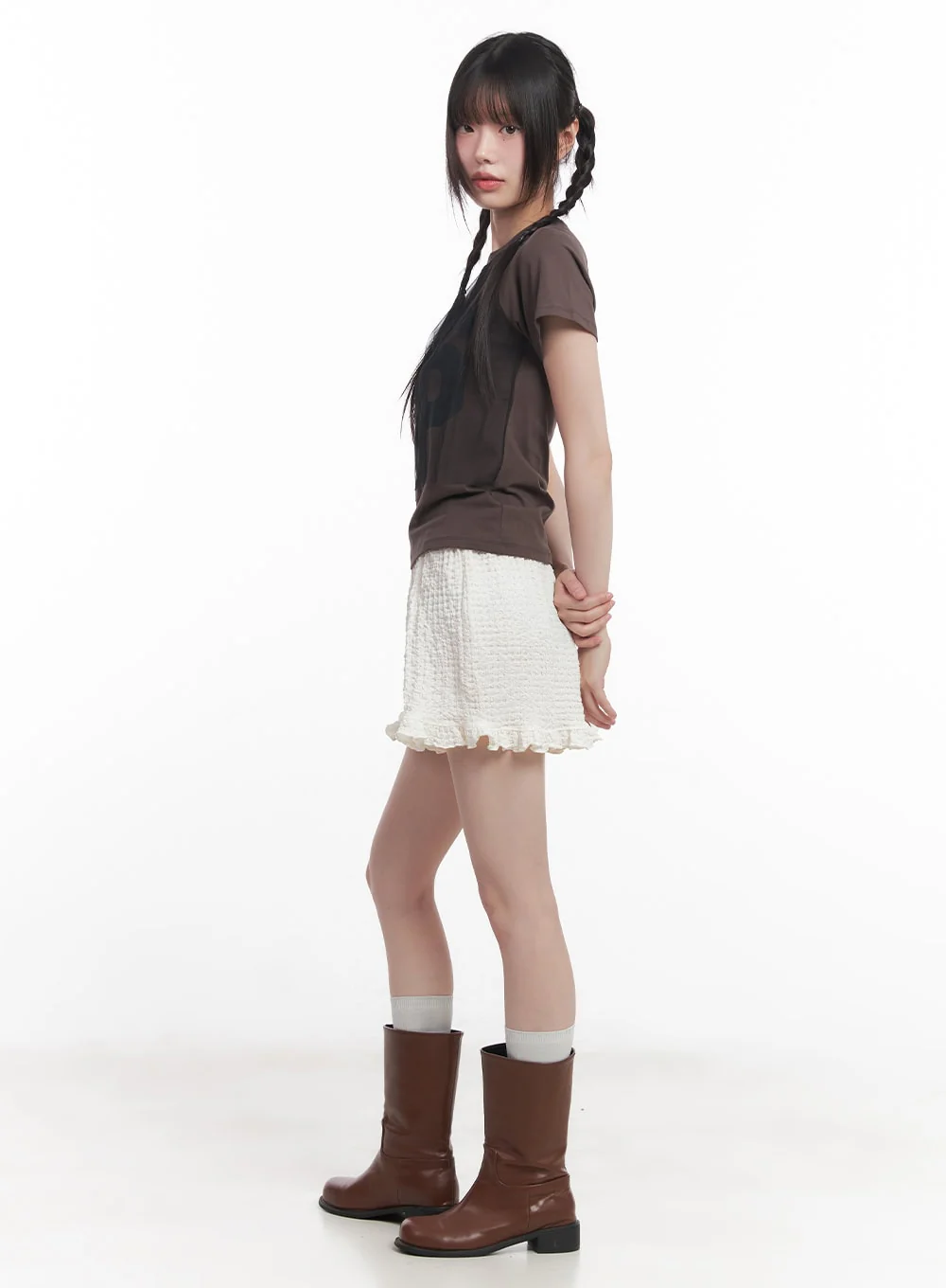 Frill Loose-Fit Shorts CU505 - Image 6