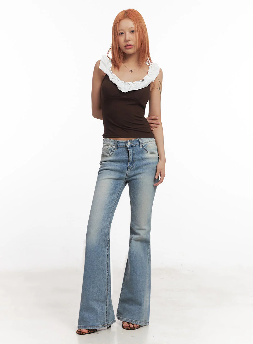 Frill-Trimmed Crop Top IA515 - Image 15