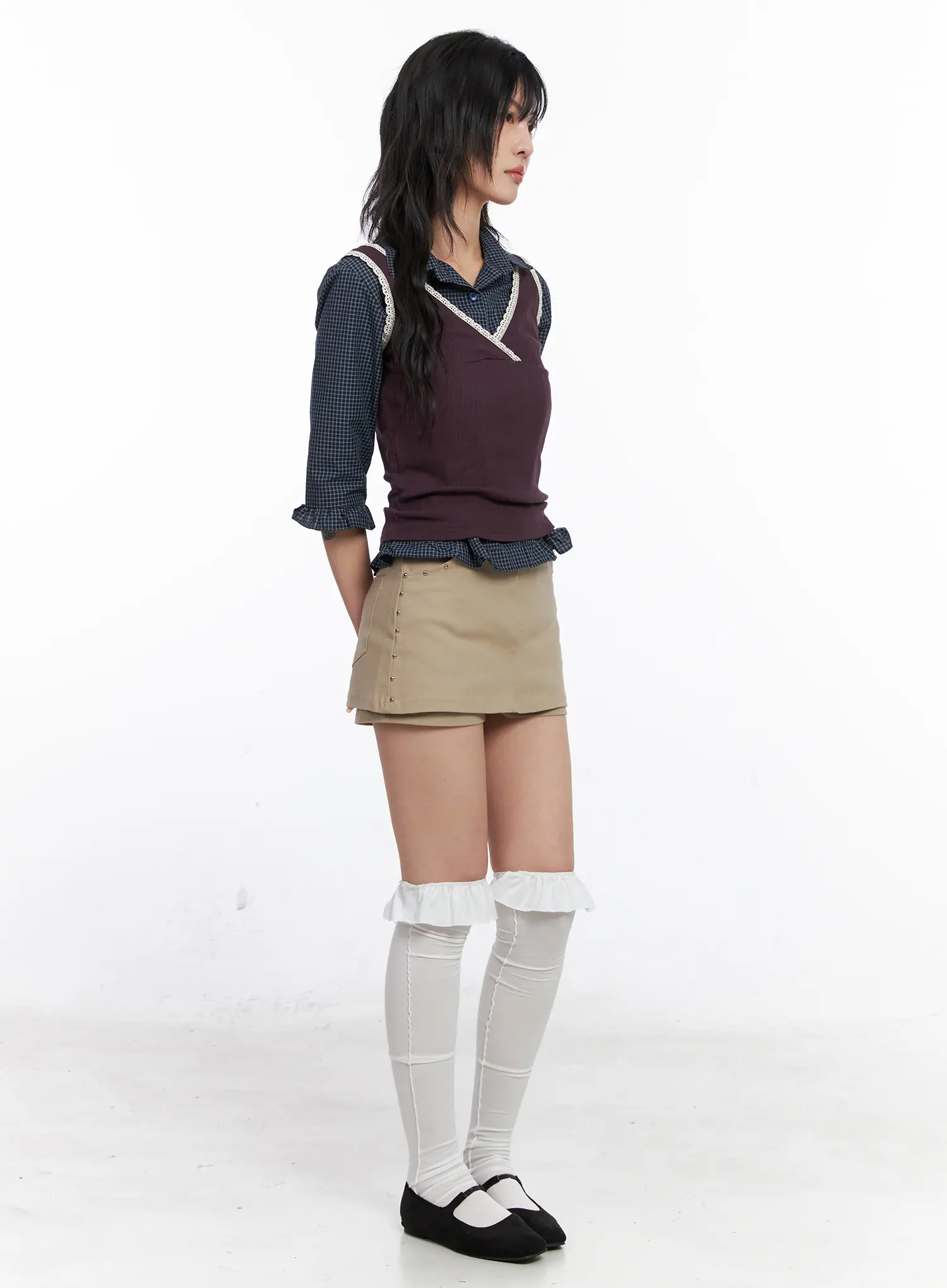 Frilled Long Knee Socks CO507 - Image 2
