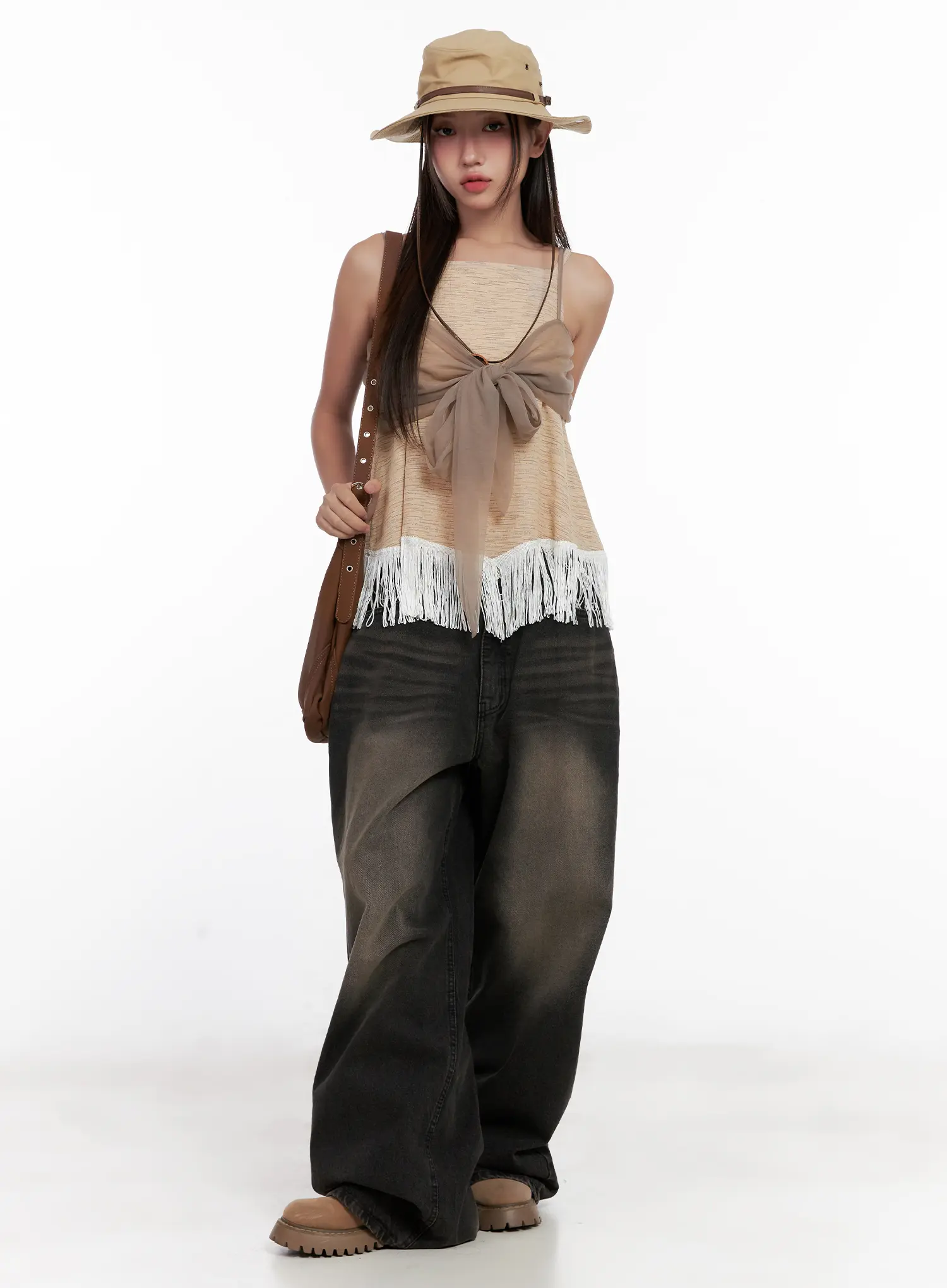 Fringe Hem Boho Tank CL521 - Image 8
