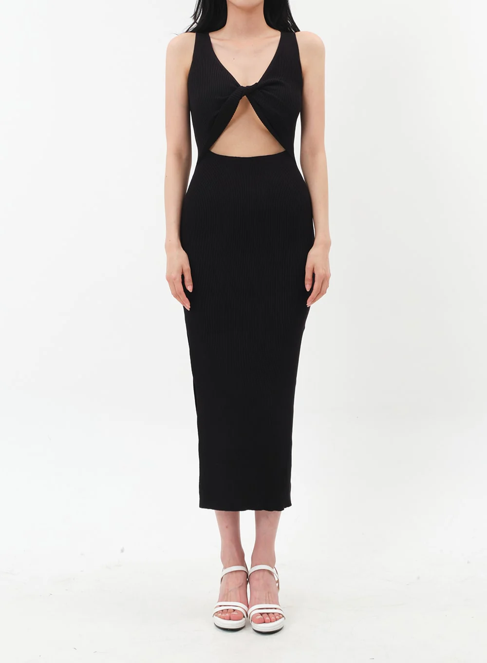 Front Cut Out Maxi Sleeveless Dress IM5 - Image 17