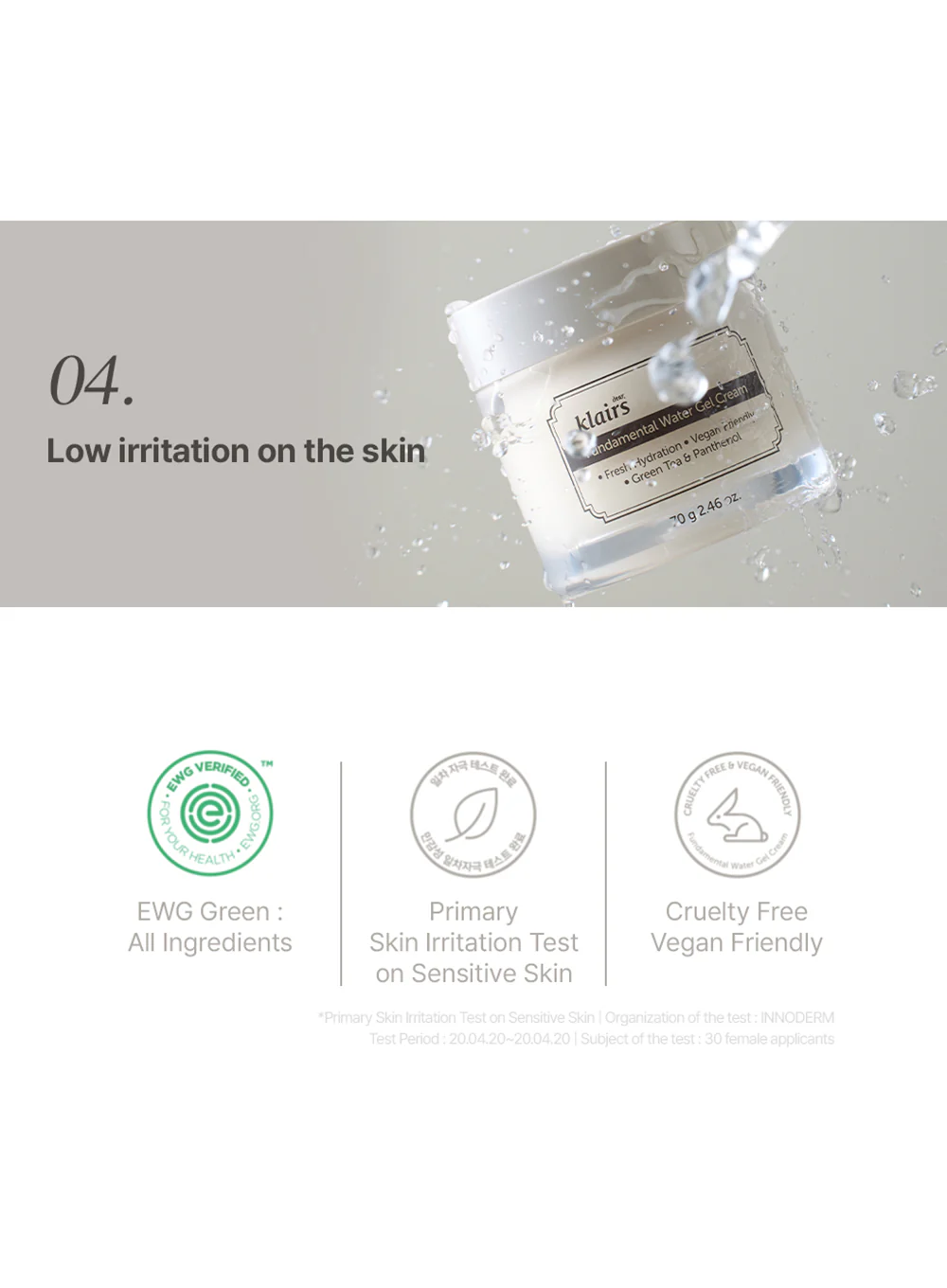Fundamental Water Gel Cream (70g) - Image 8