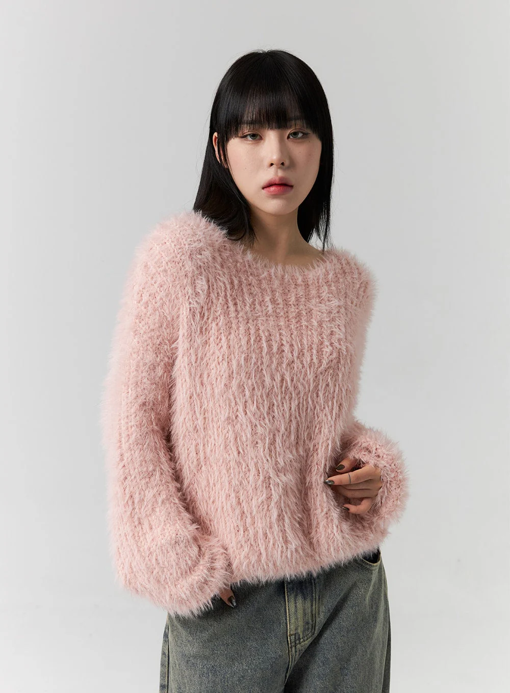 Fuzzy Knit Sweater CS313 - Image 6