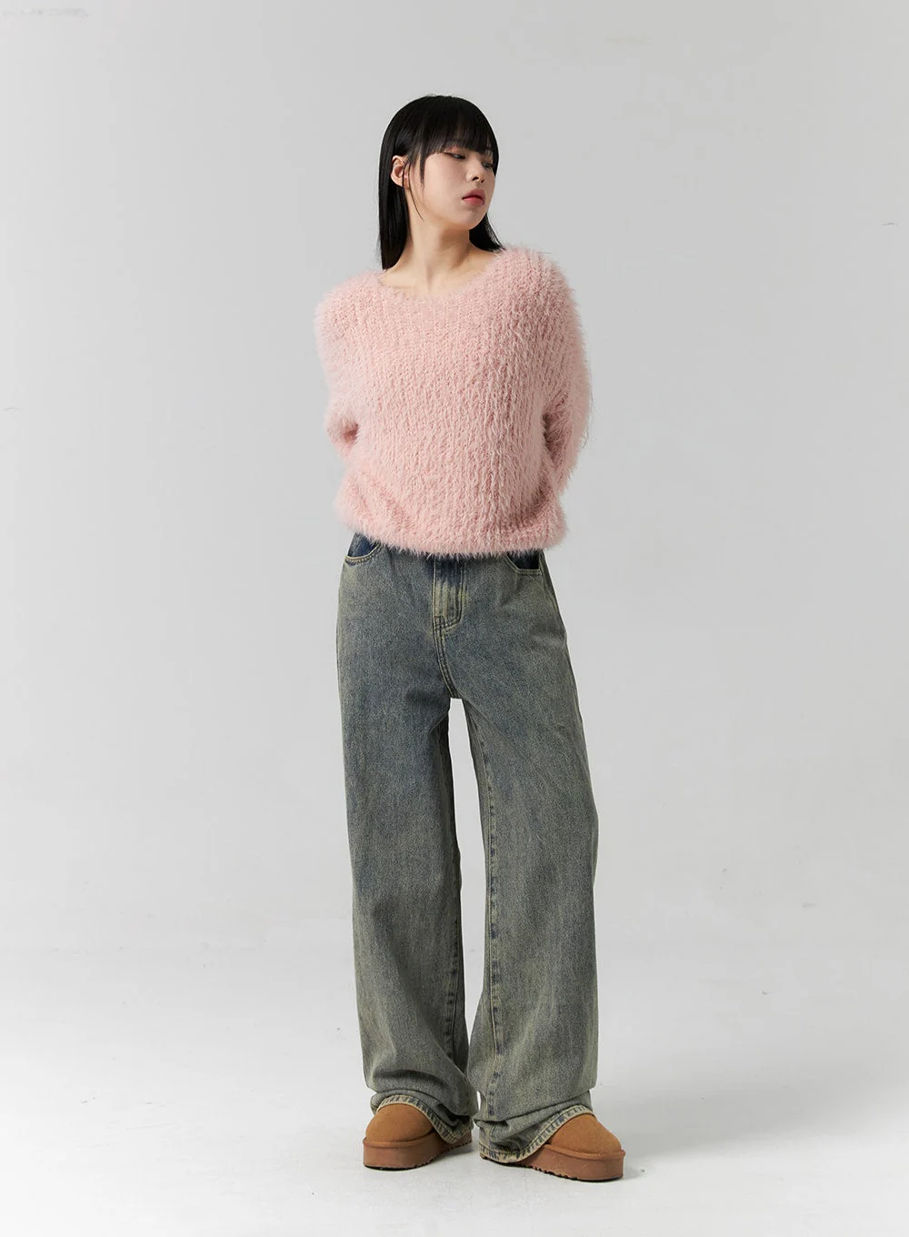 Fuzzy Knit Sweater CS313 - Image 7