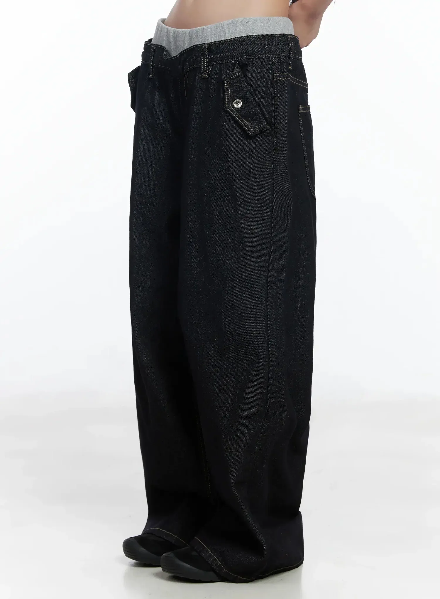 Galen Layered Wide Leg Jeans IM506 - Image 10