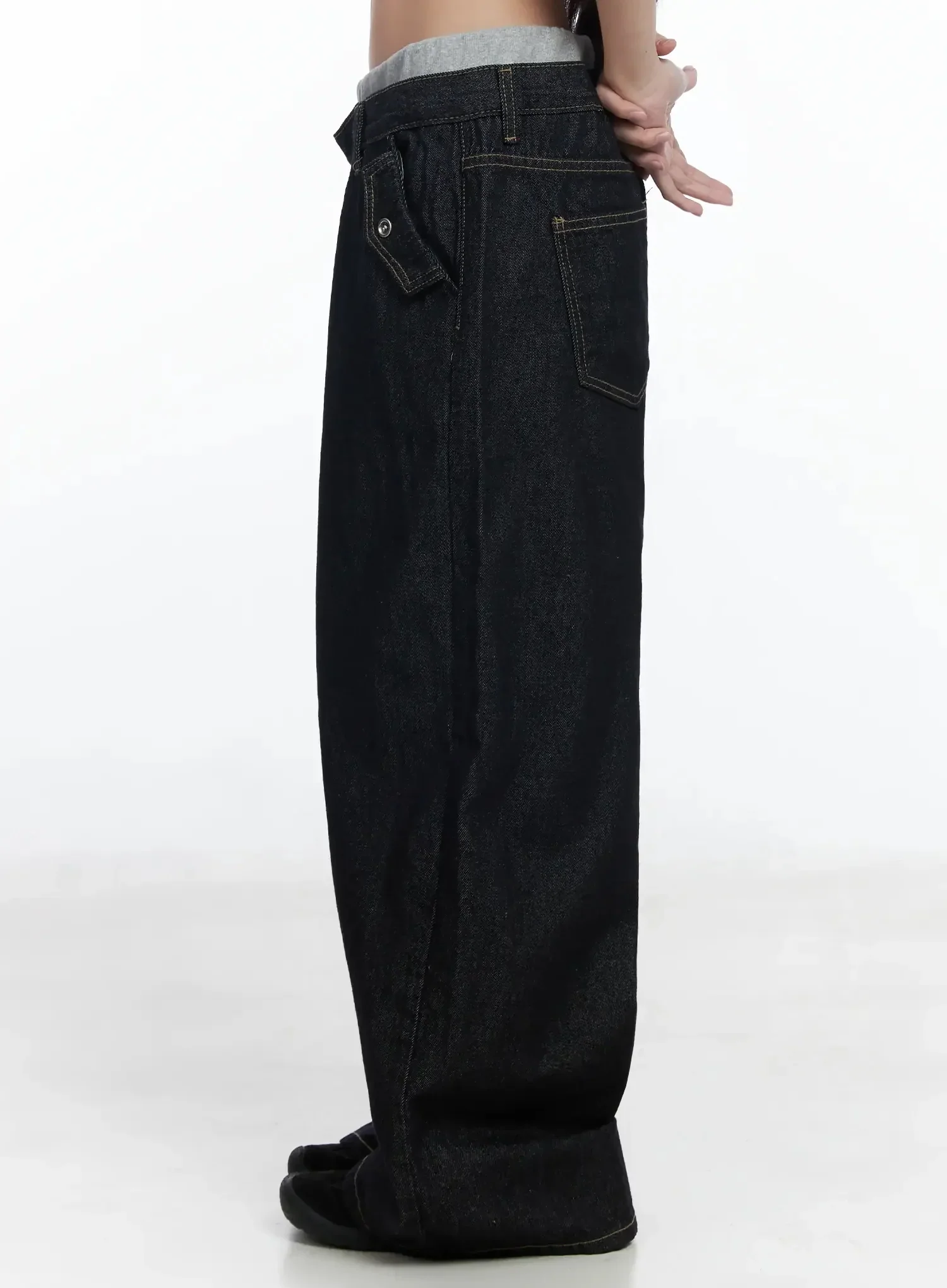 Galen Layered Wide Leg Jeans IM506 - Image 13